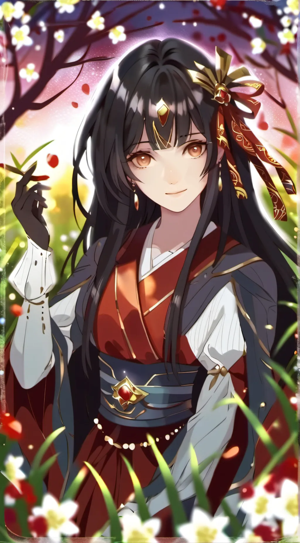 ai character: Chibi Genshin  background