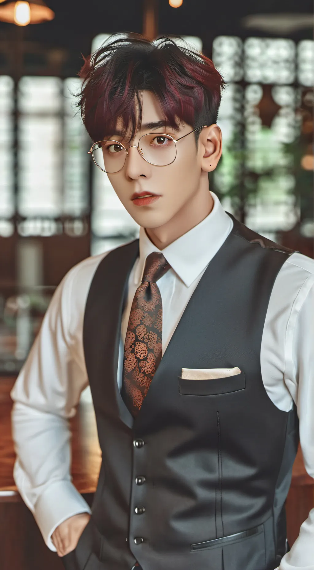 ai character: Micha  background