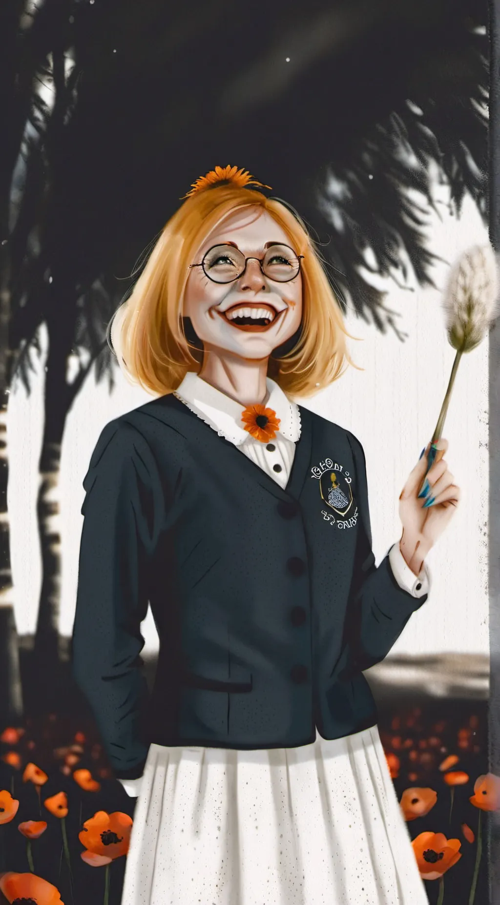 ai character: Miss Delight background