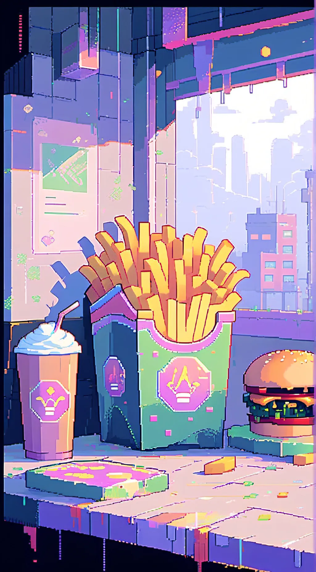 ai character: ✨FRIES✨ background