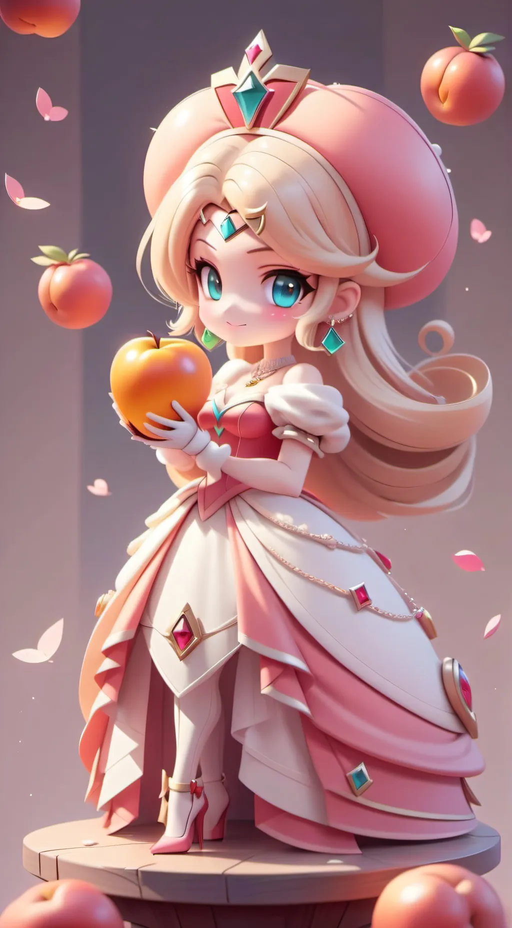 ai character: Princess peach🍑 background