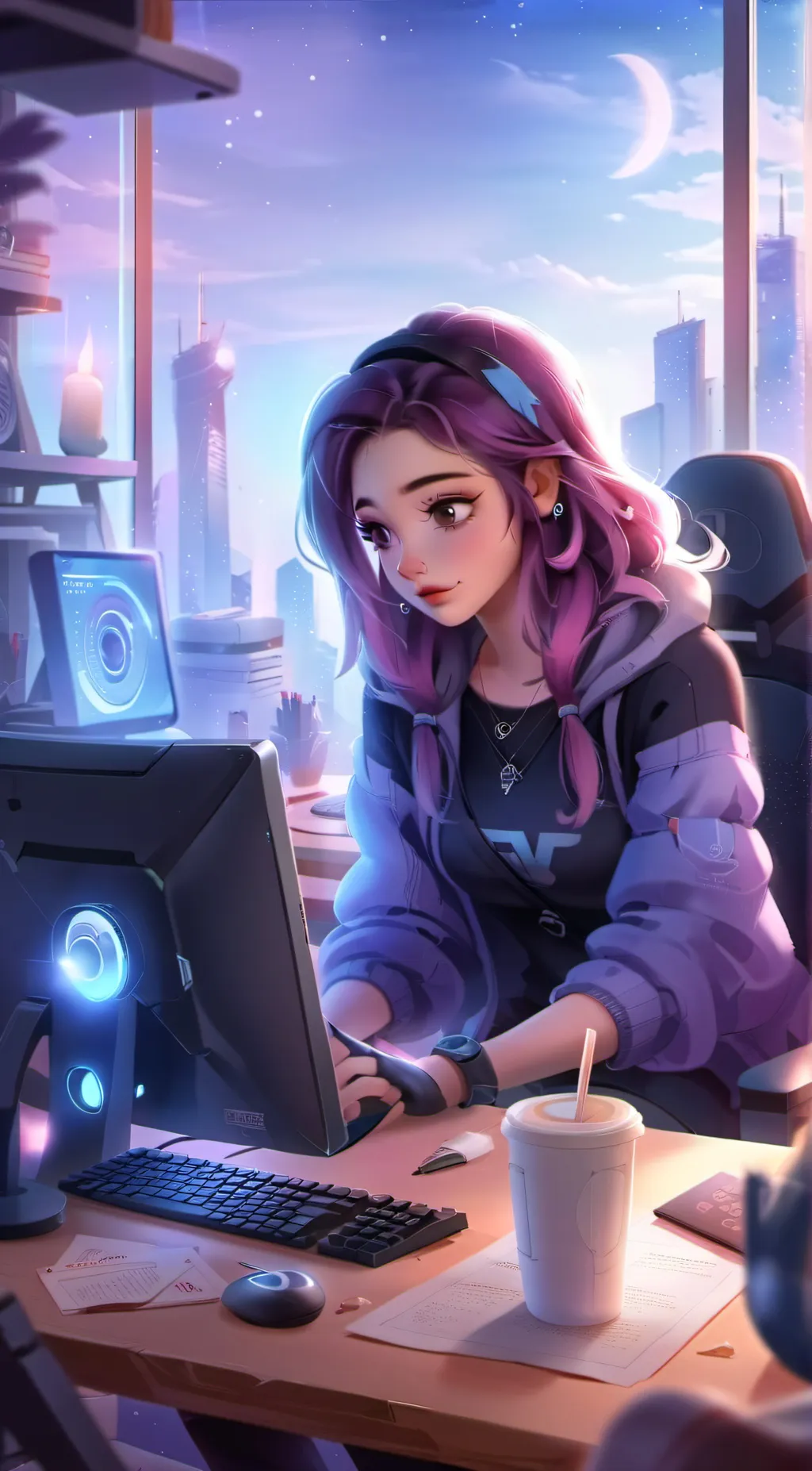 ai character: Jacklyn background