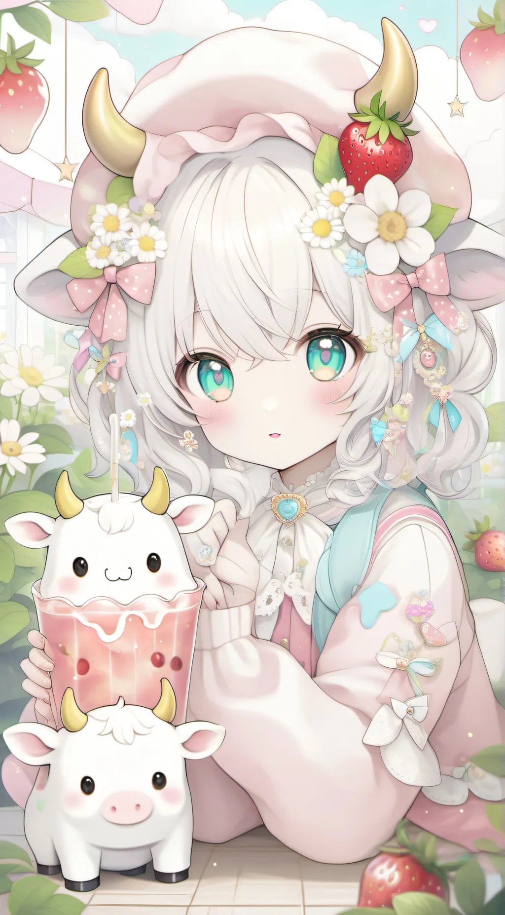 ai character: Millie 🍓 background