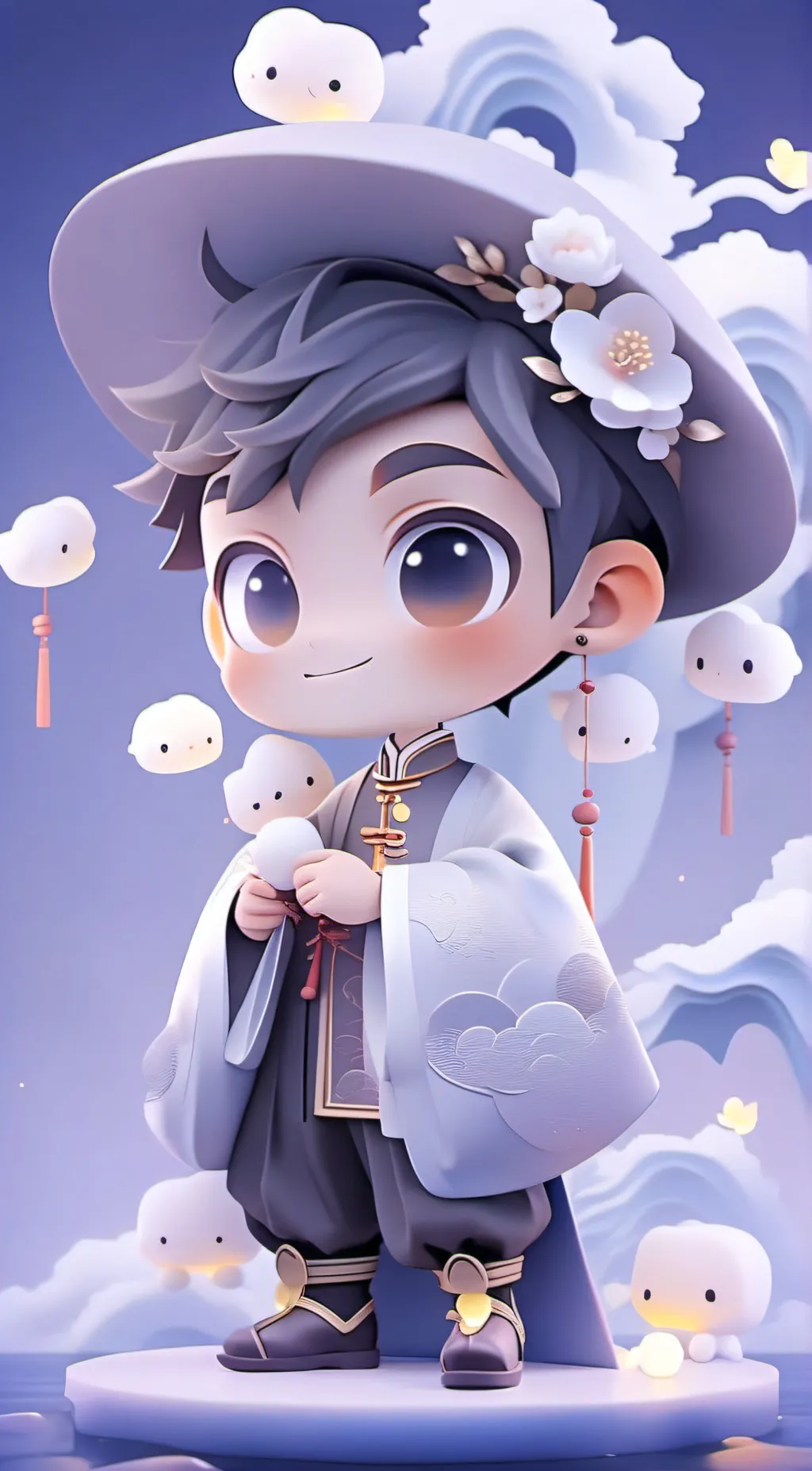 ai character: 凤辉（男同学） background