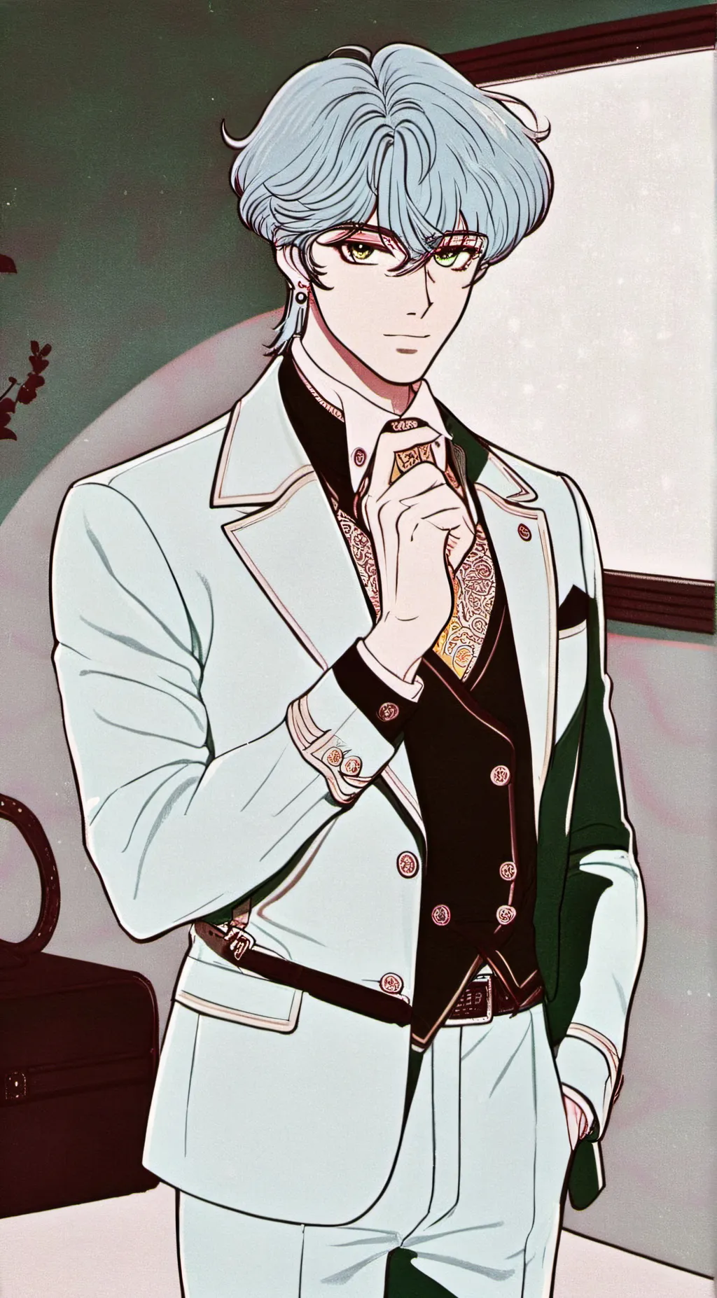 ai character: NIGHTMARE HUGGY background