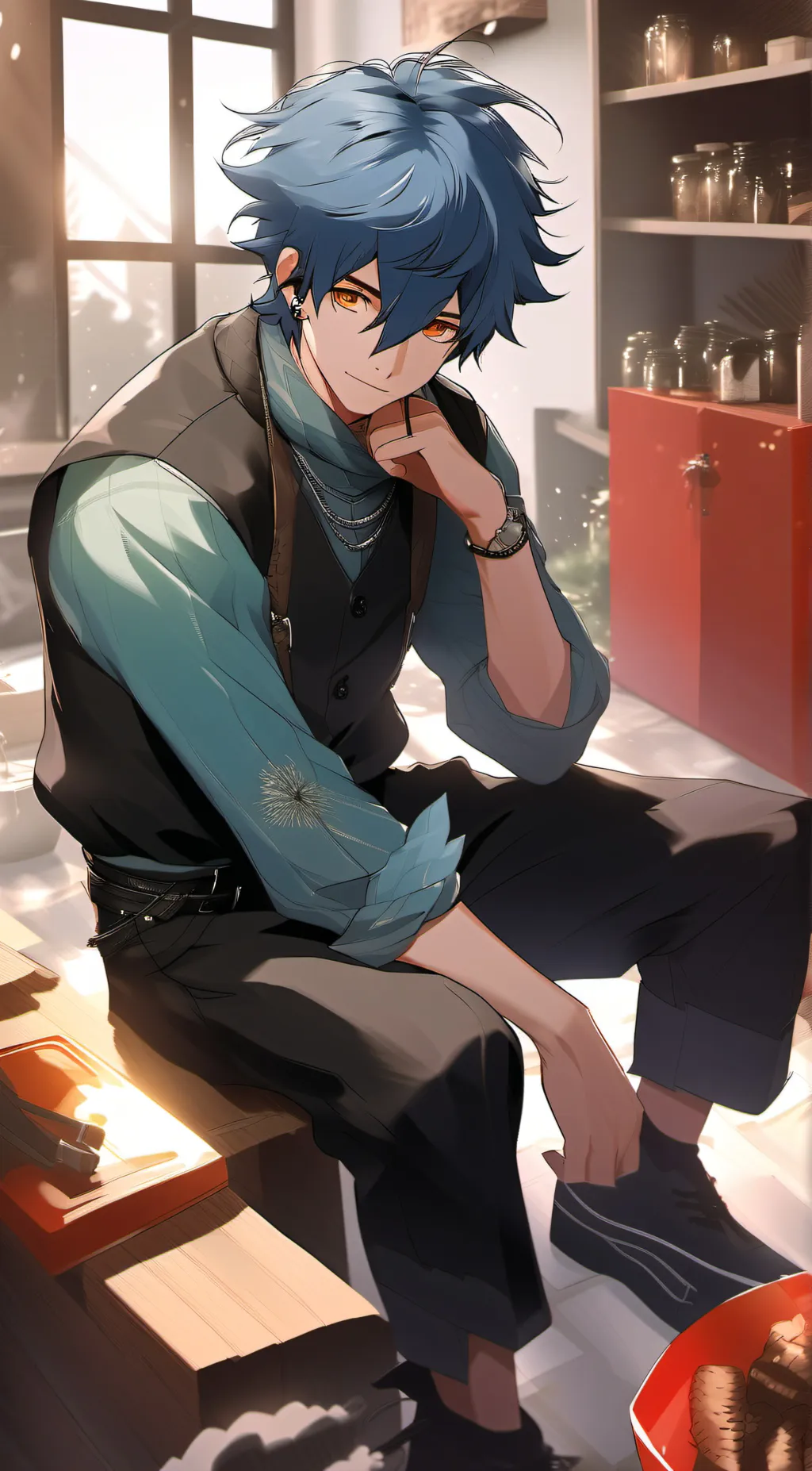 ai character: Kreative Kyle  background