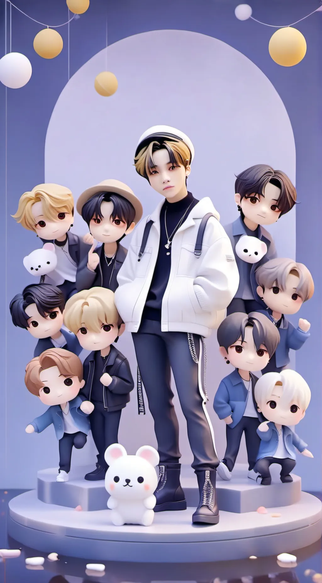 ai character: stray kids background