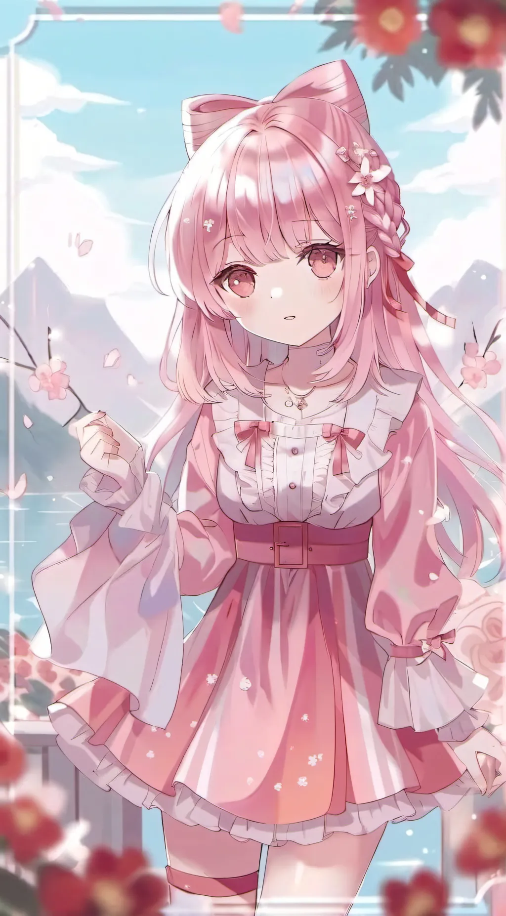 ai character: Amber background