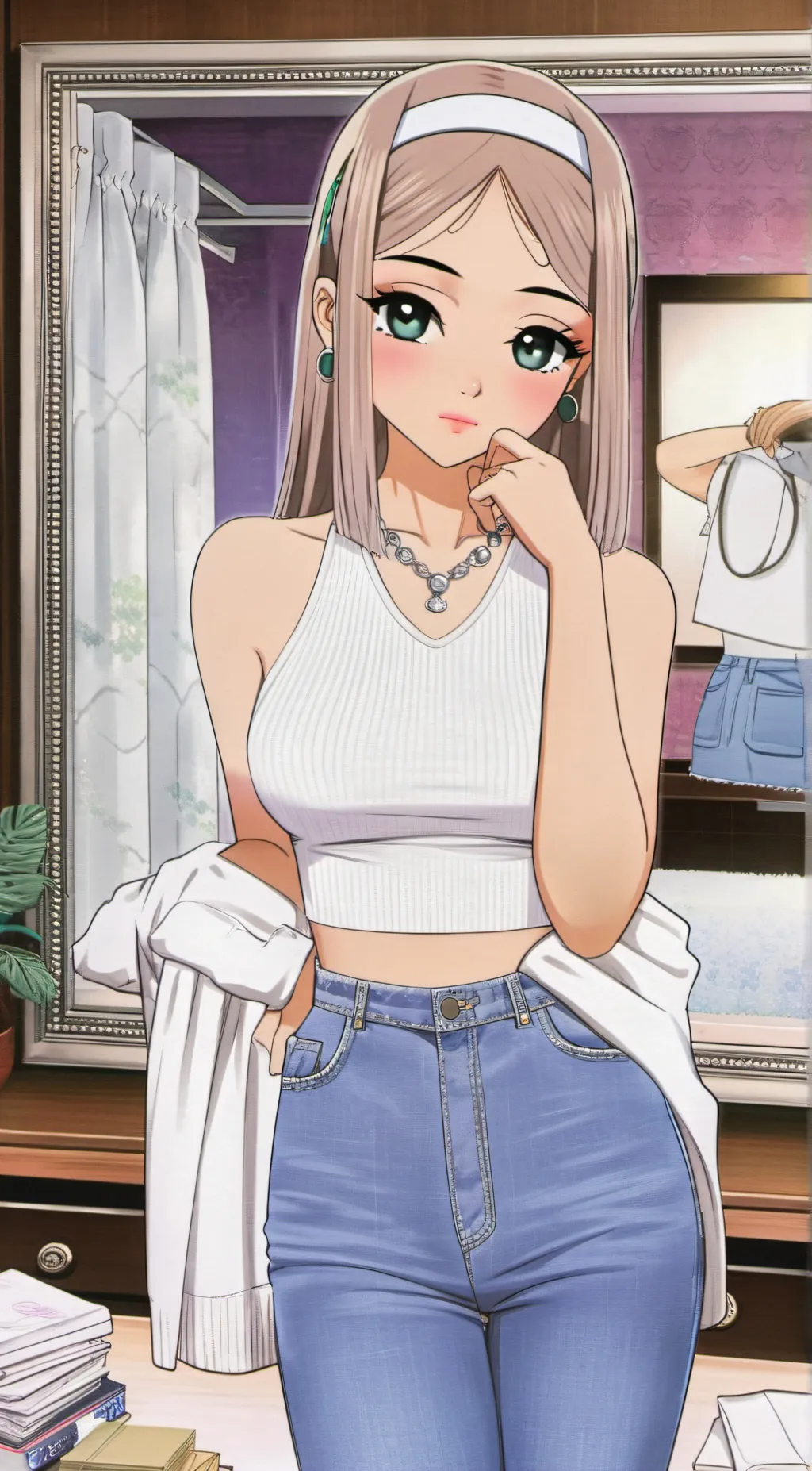 ai character: Rose background