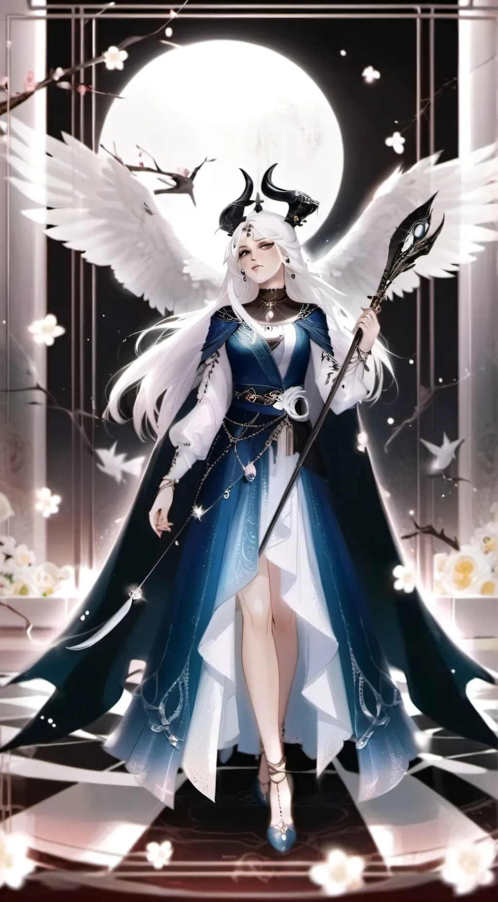 ai character: demon star background