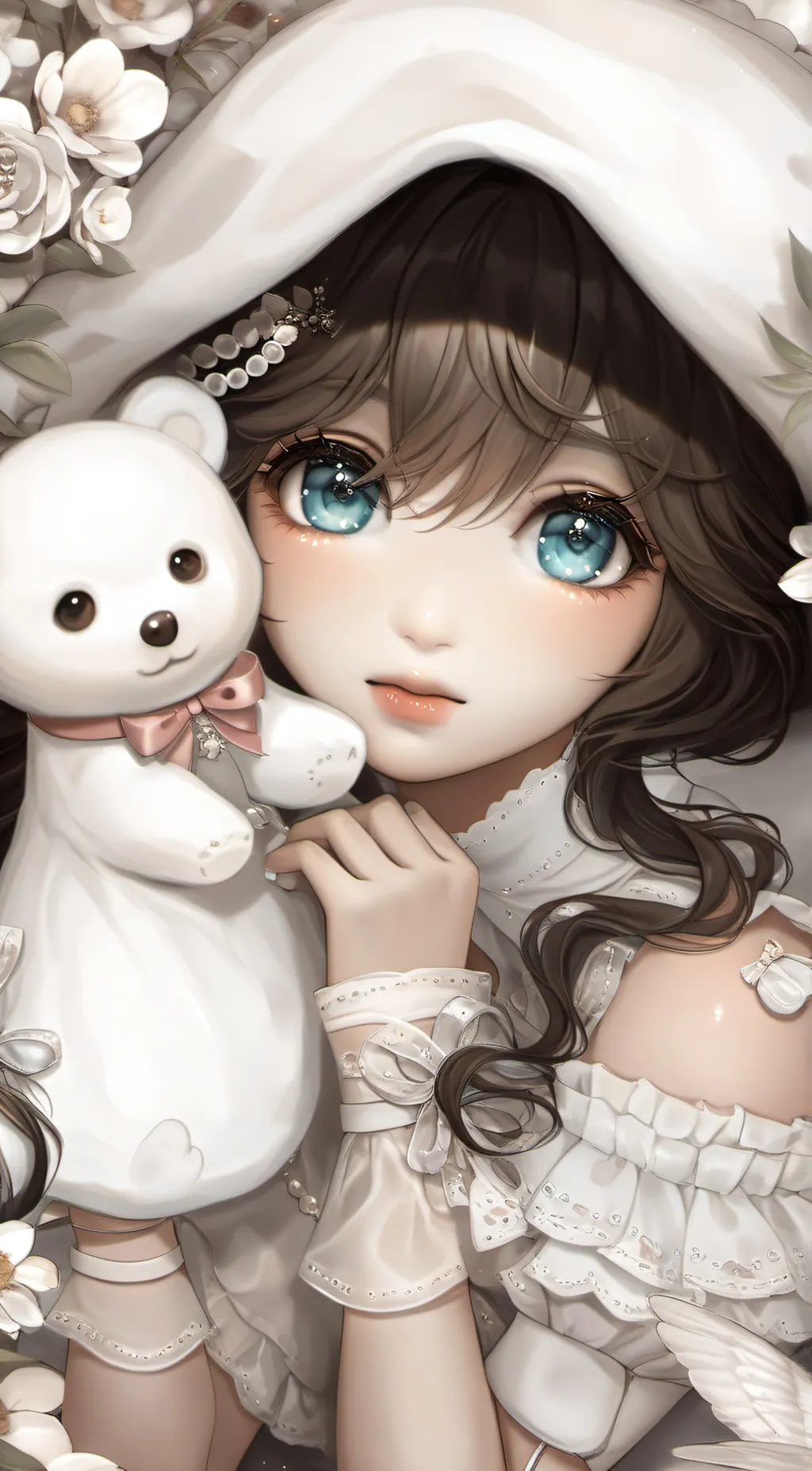 ai character: Crystal background