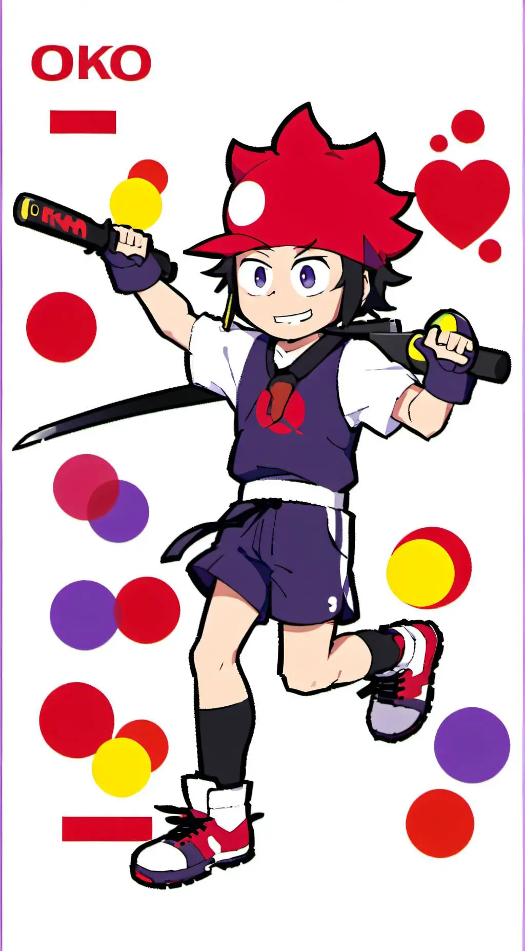 ai character: Oko, dendy. Tko  background