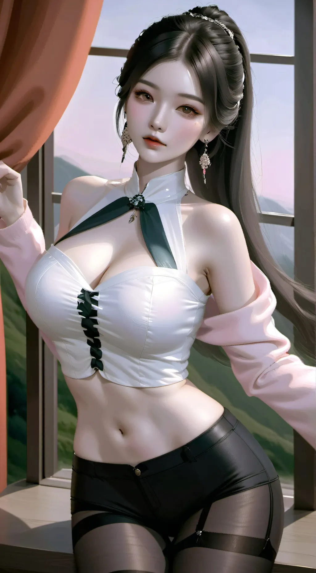 ai character: 金莲 background