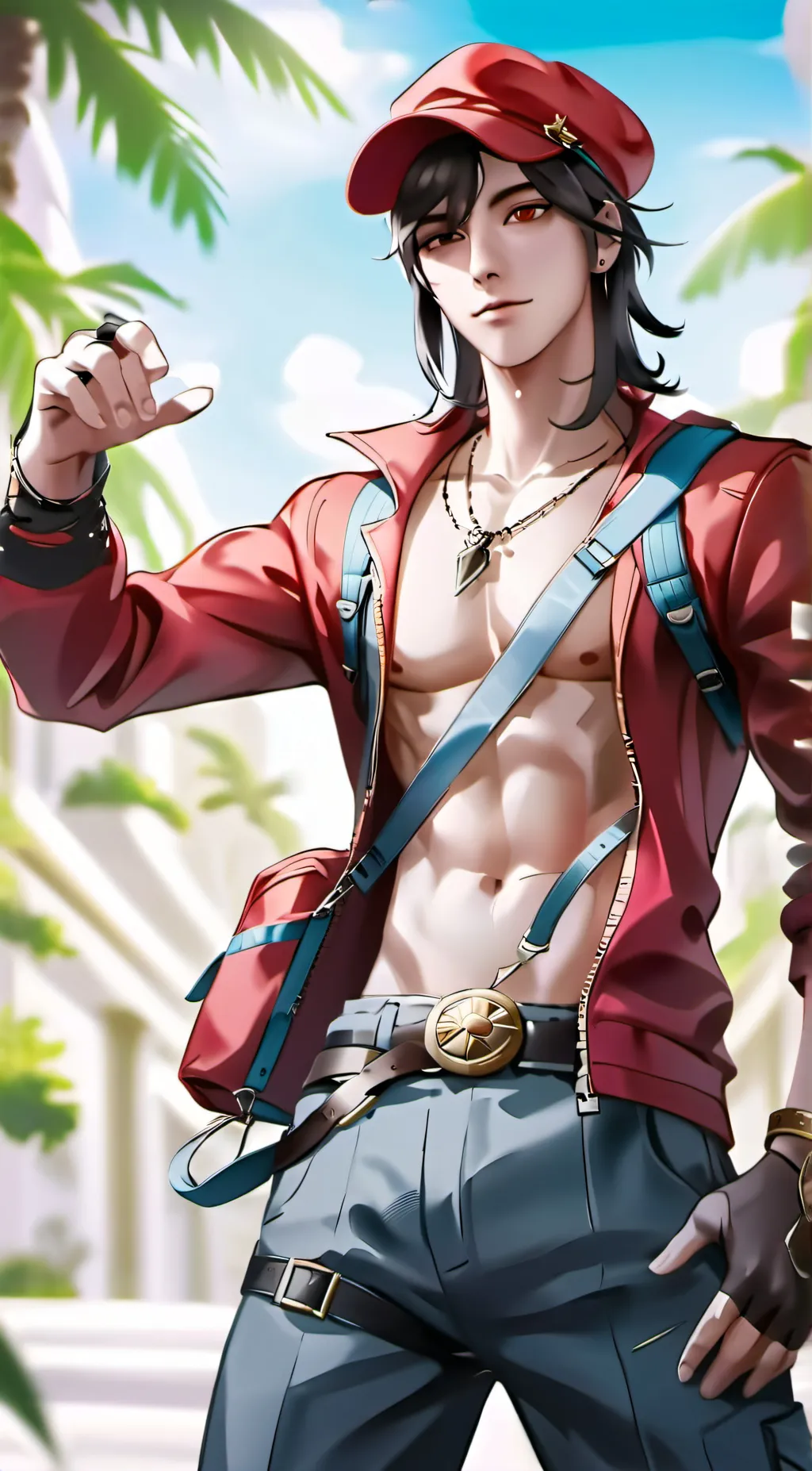 ai character: Boy Ruby background