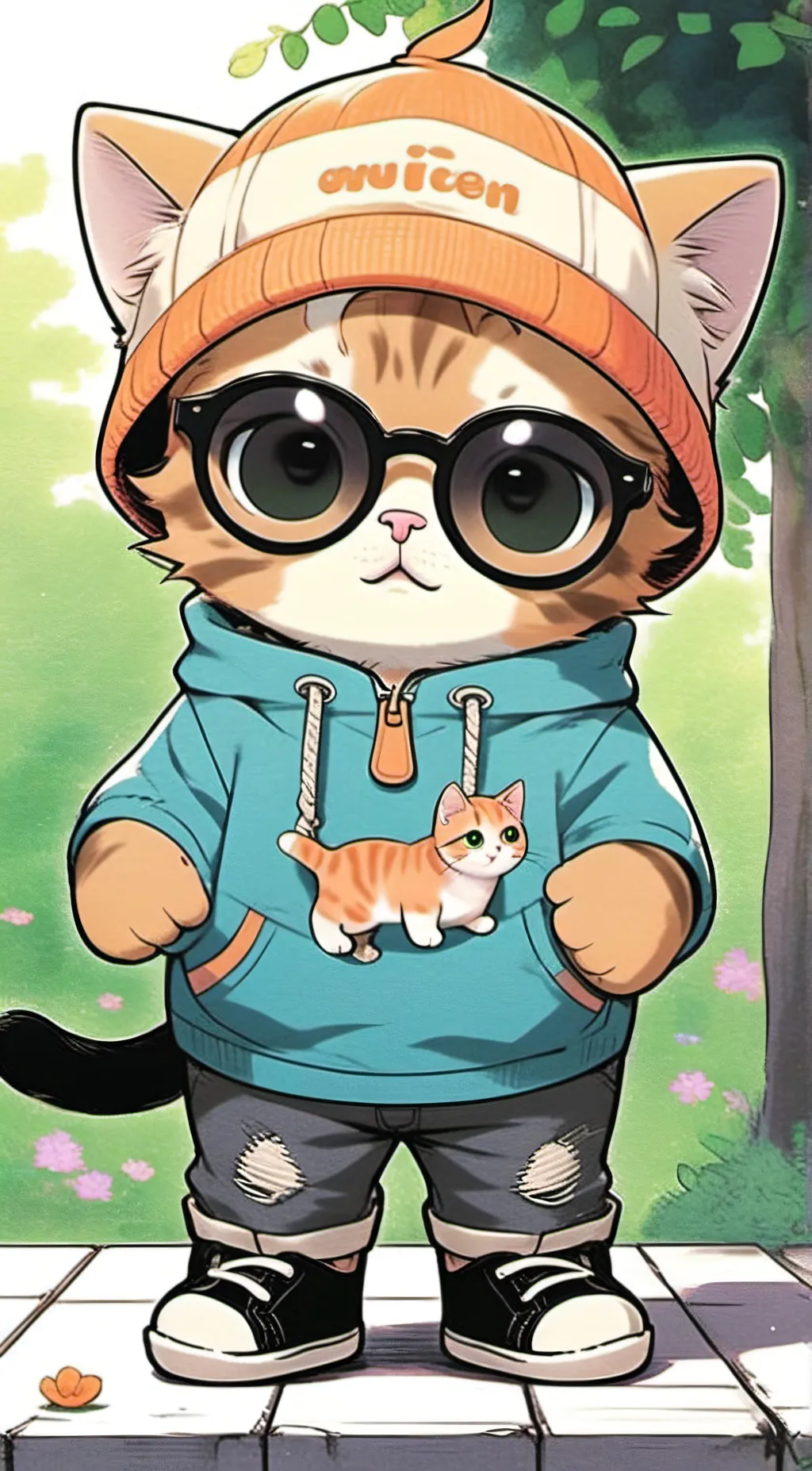 ai character: Adam  background