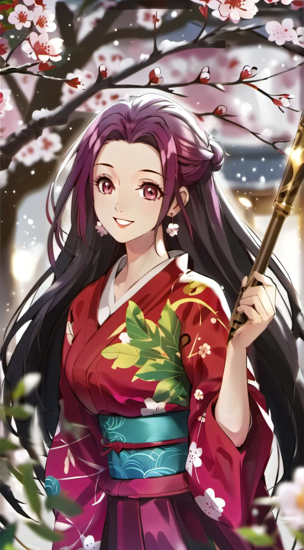 ai character: makio akuma background