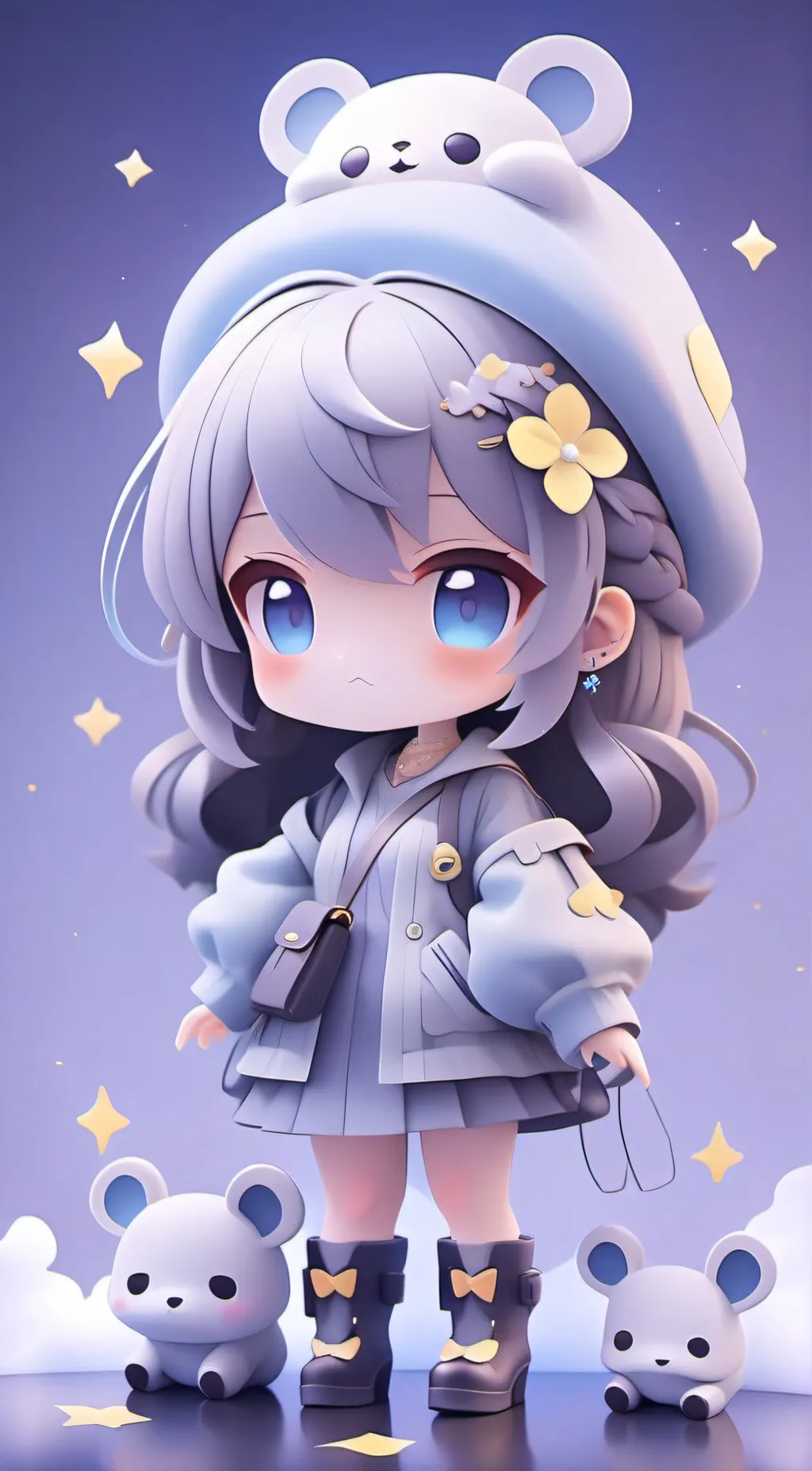 ai character: moonlight Baby background