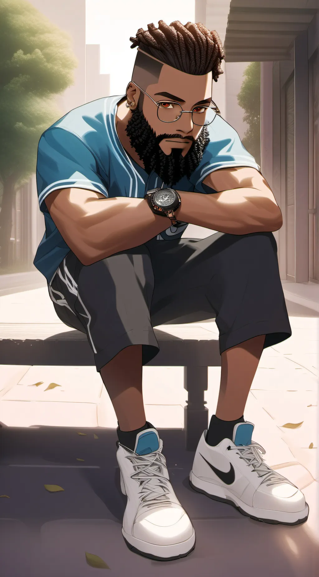 ai character: Future Donald background