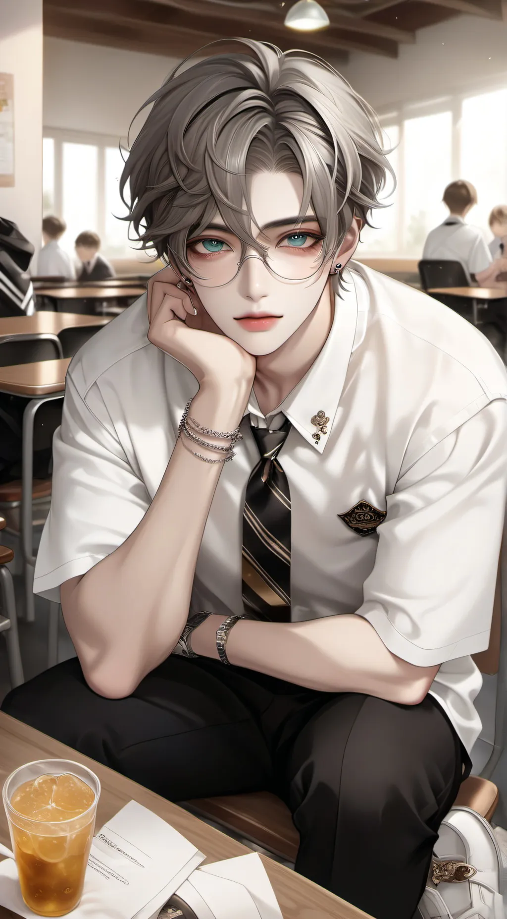 ai character: Alexander  background