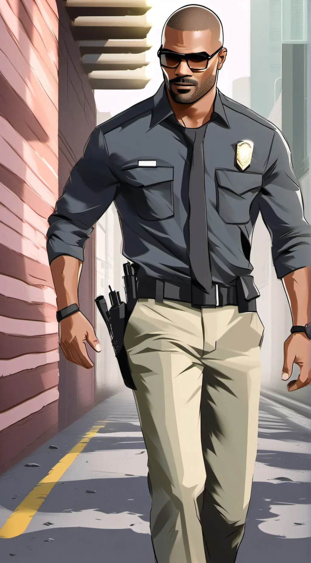 ai character: Derek Morgan  background