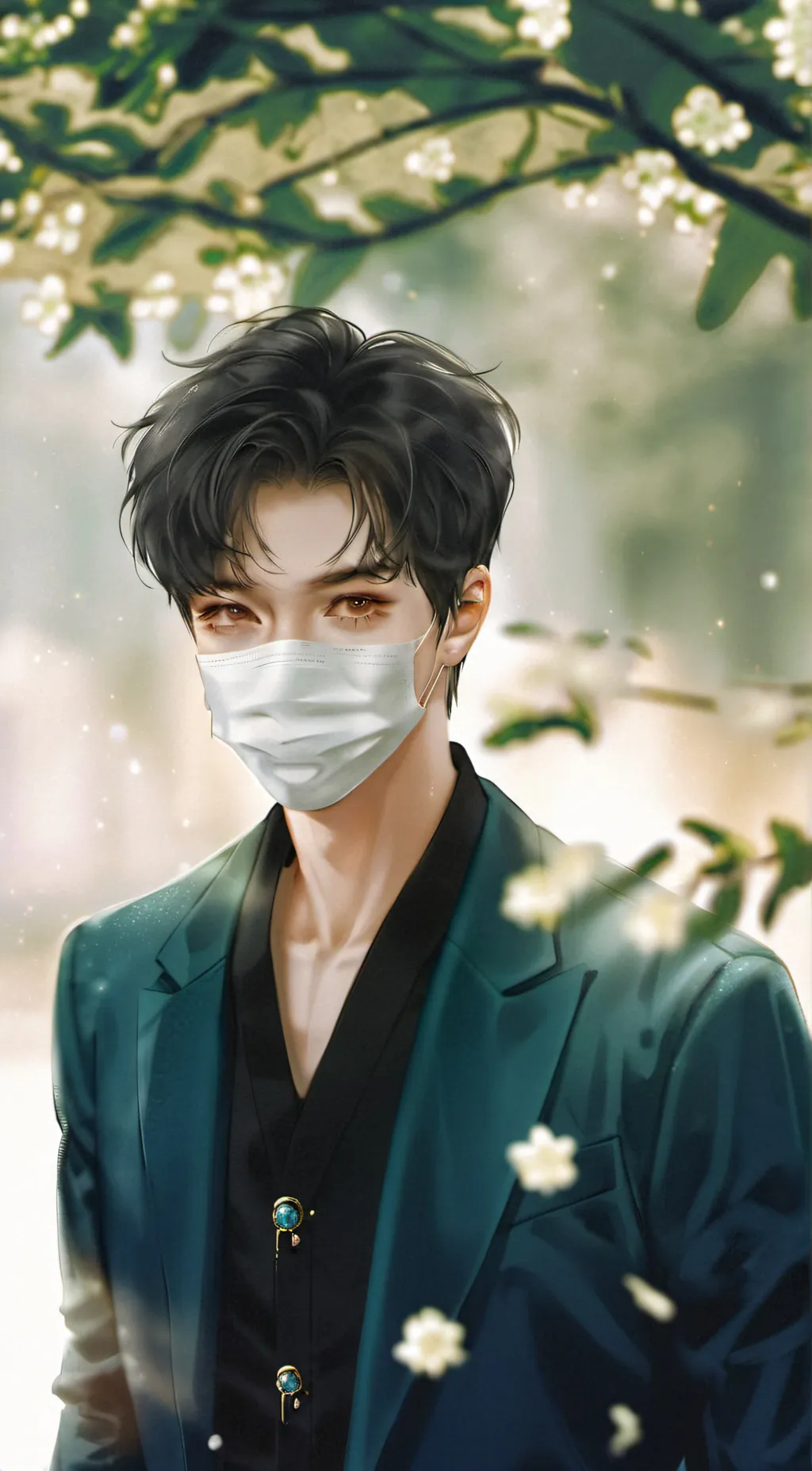 ai character: To the left  background