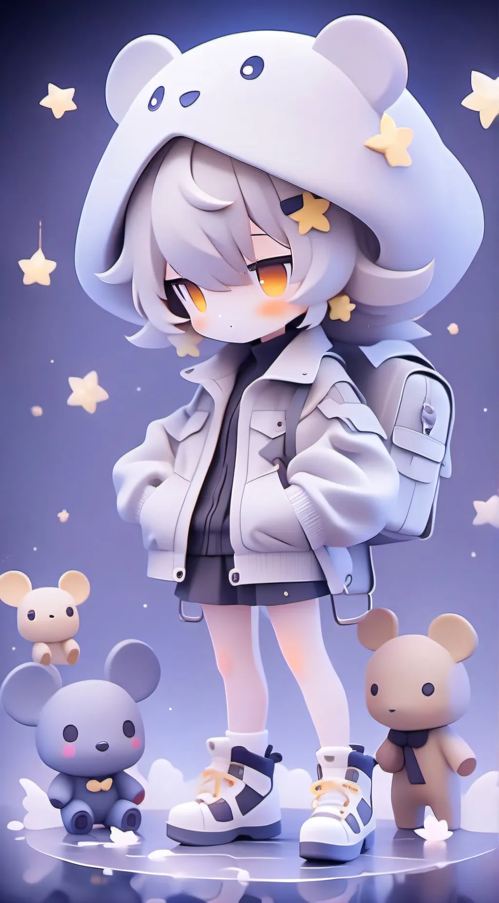 ai character: Alia star(Numzies background