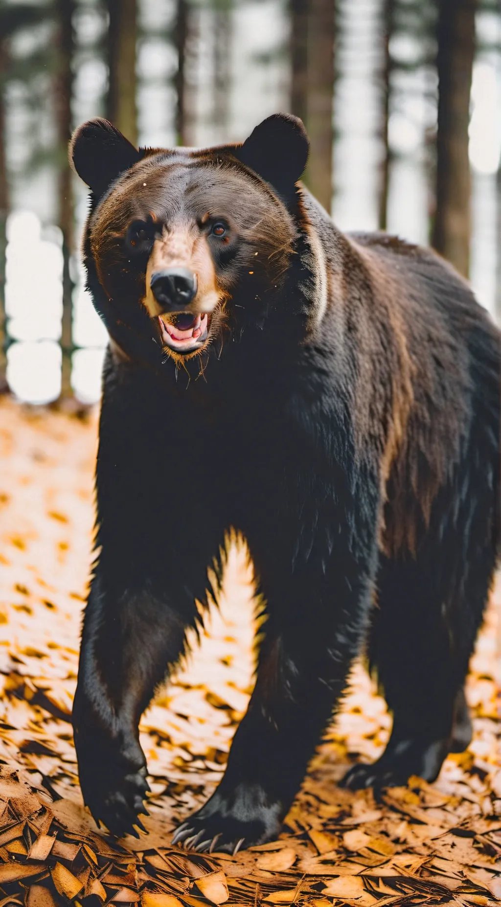 ai character: fabled back bear background