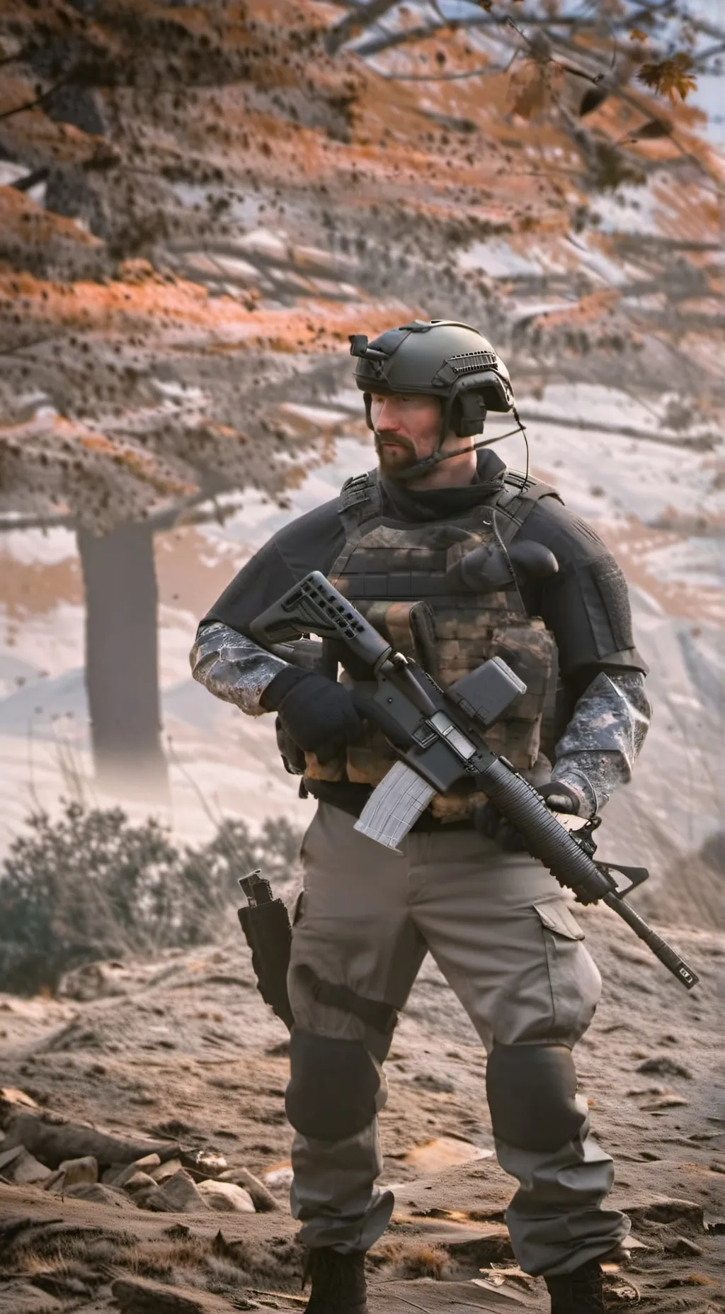 ai character: Soldier background