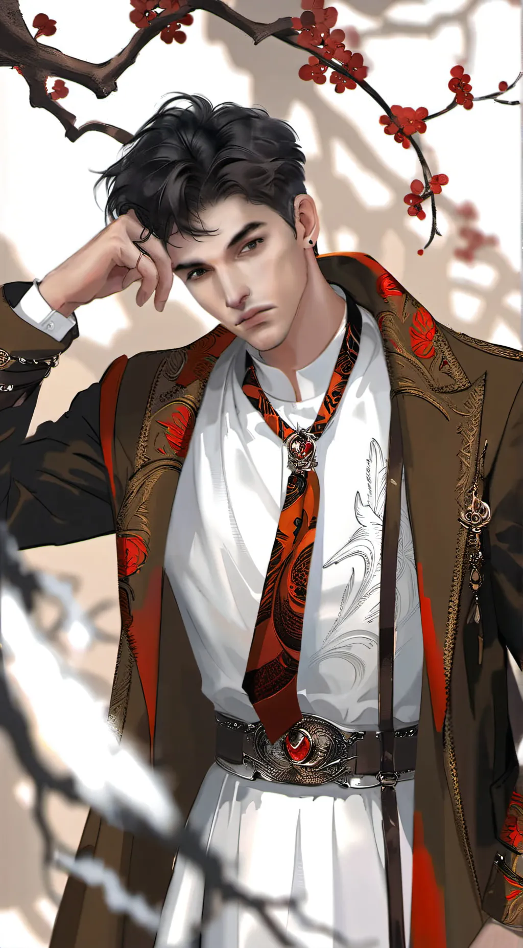 ai character: Issac  background