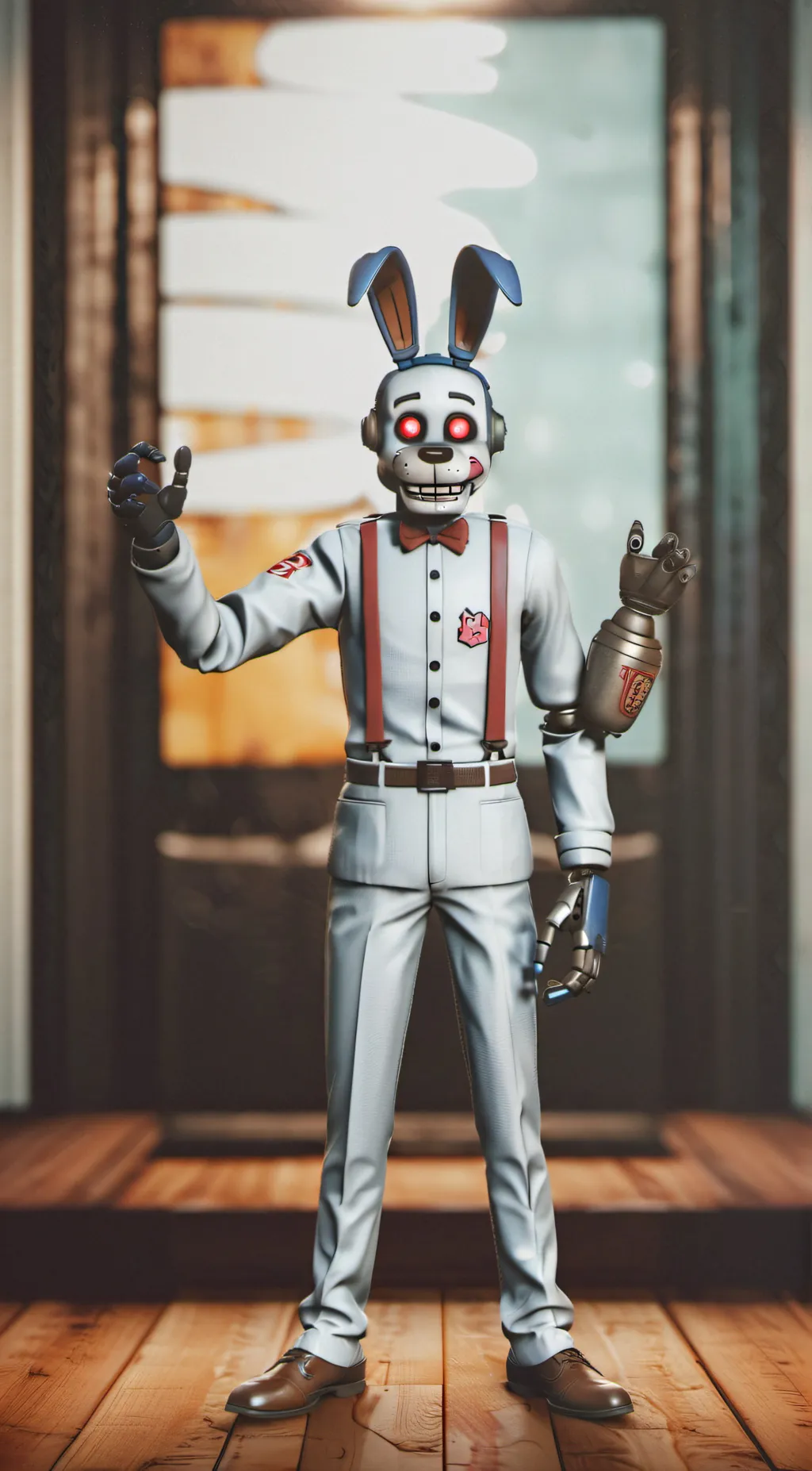 ai character: Funtime Bonnie 2.0 background