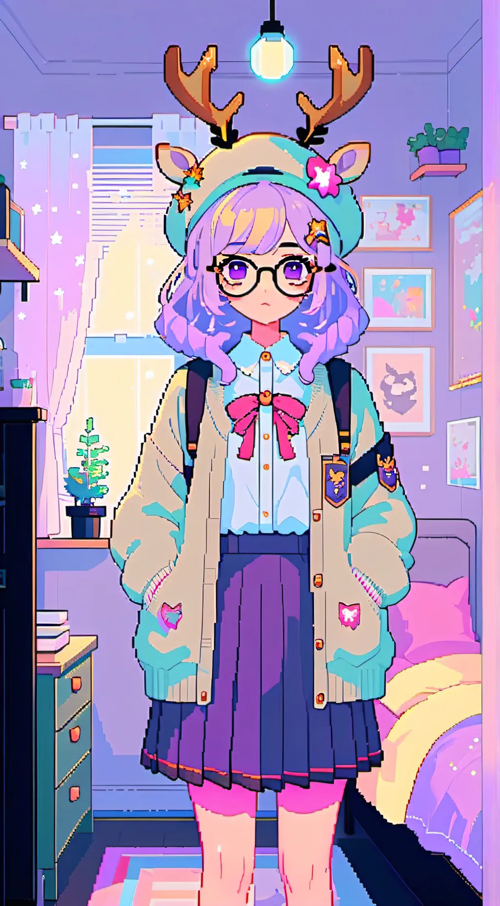 ai character: moon}~ background