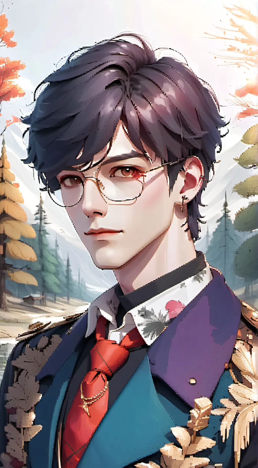 ai character: Micheal afton  background