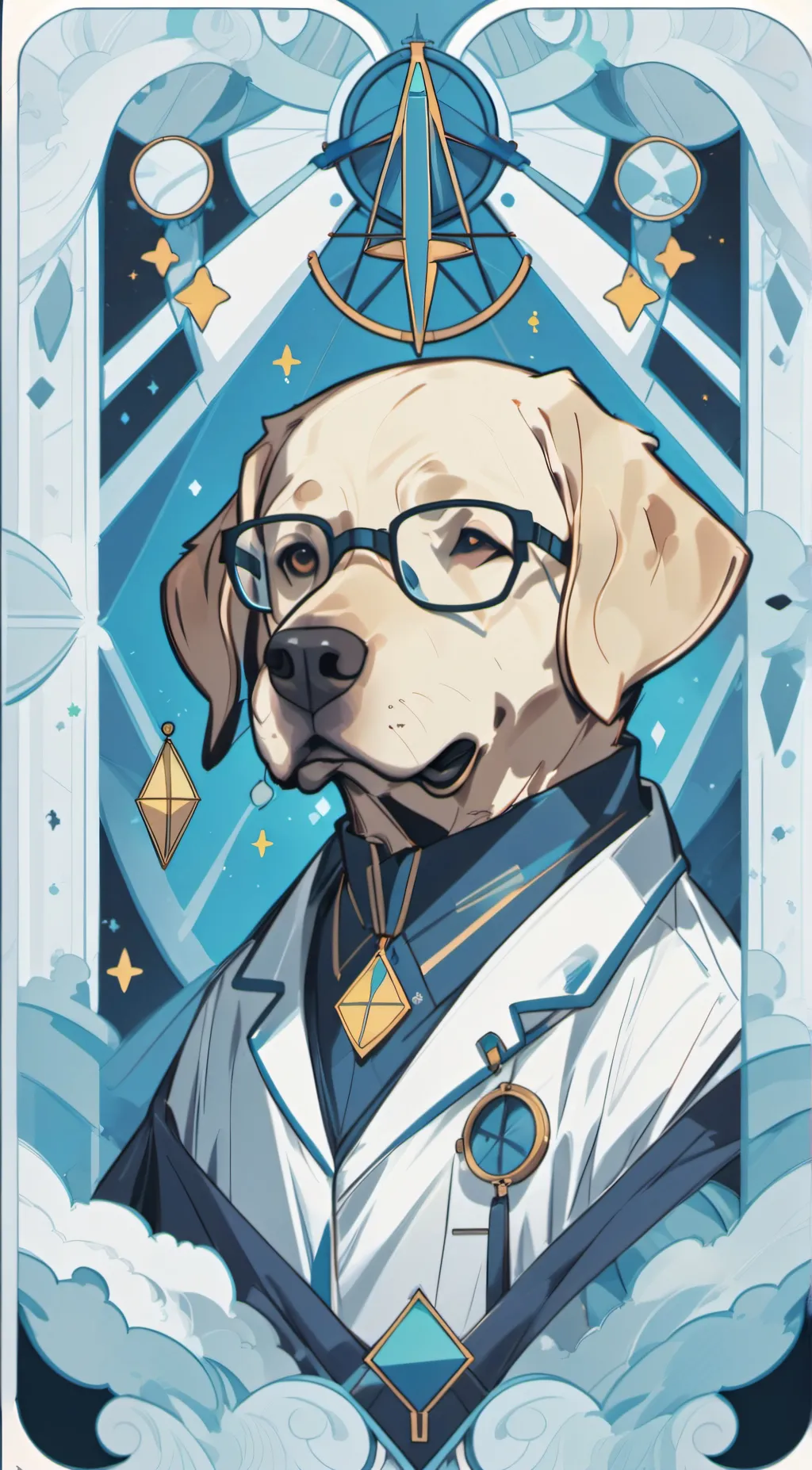 ai character: Dr.Labby background