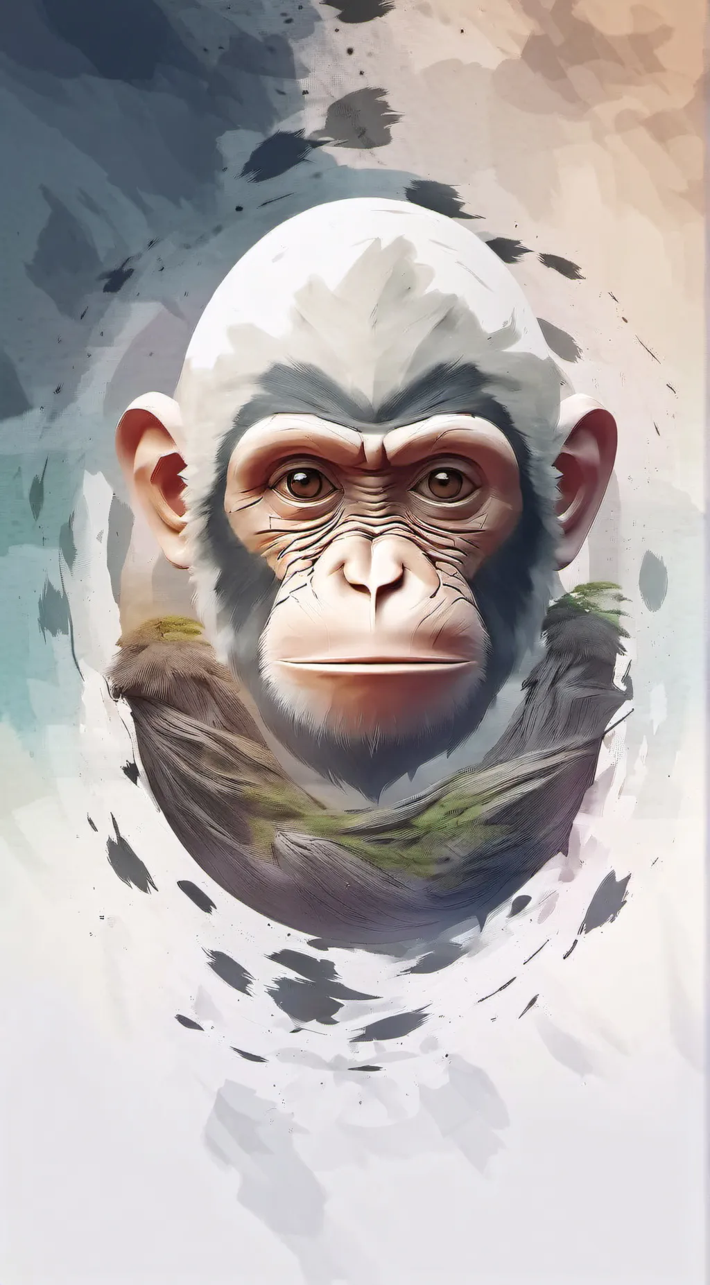 ai character: Monke egg background