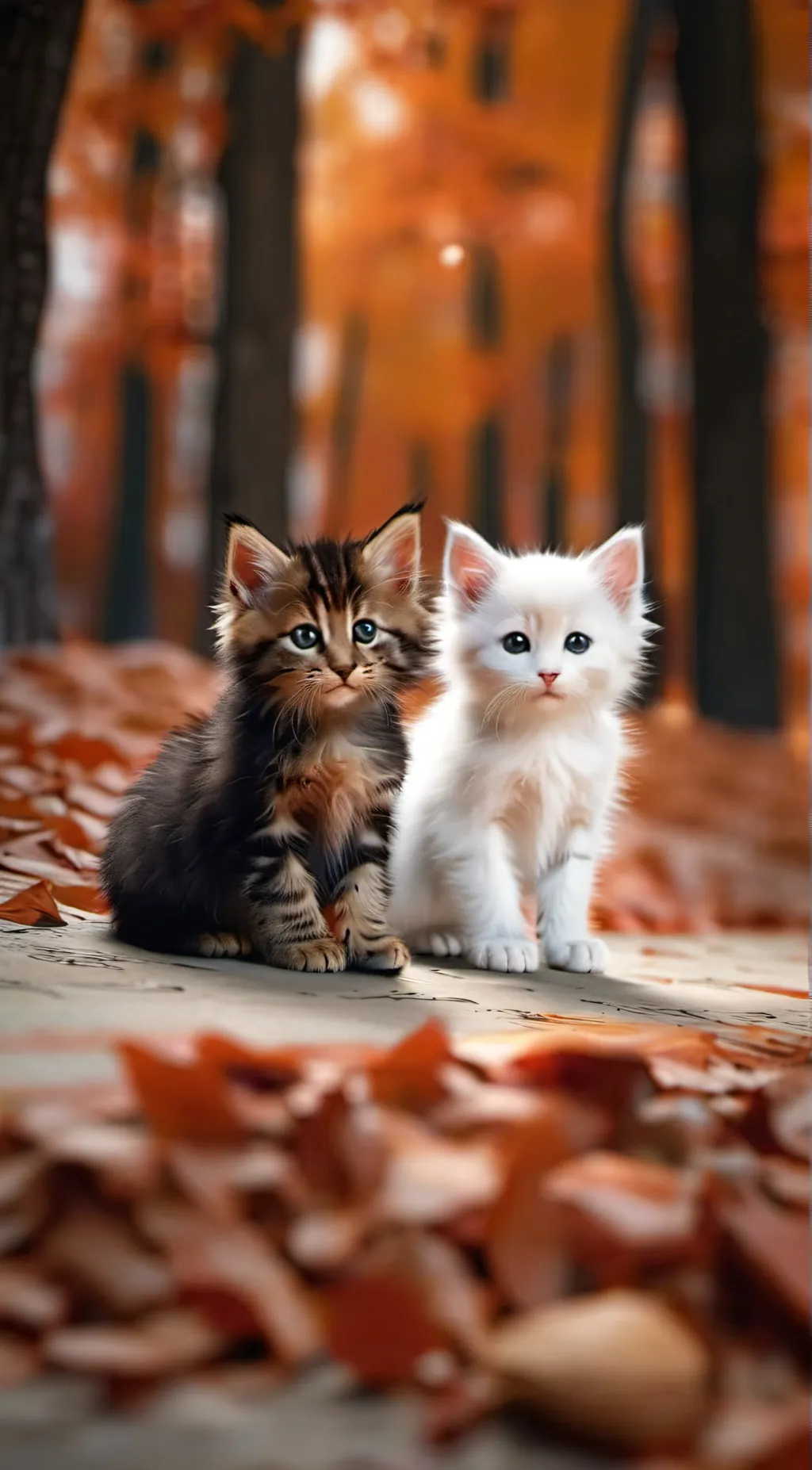 ai character: Choco and Cream background