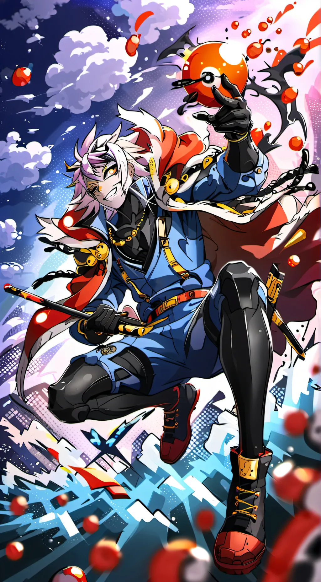 ai character: MHA War Arc background