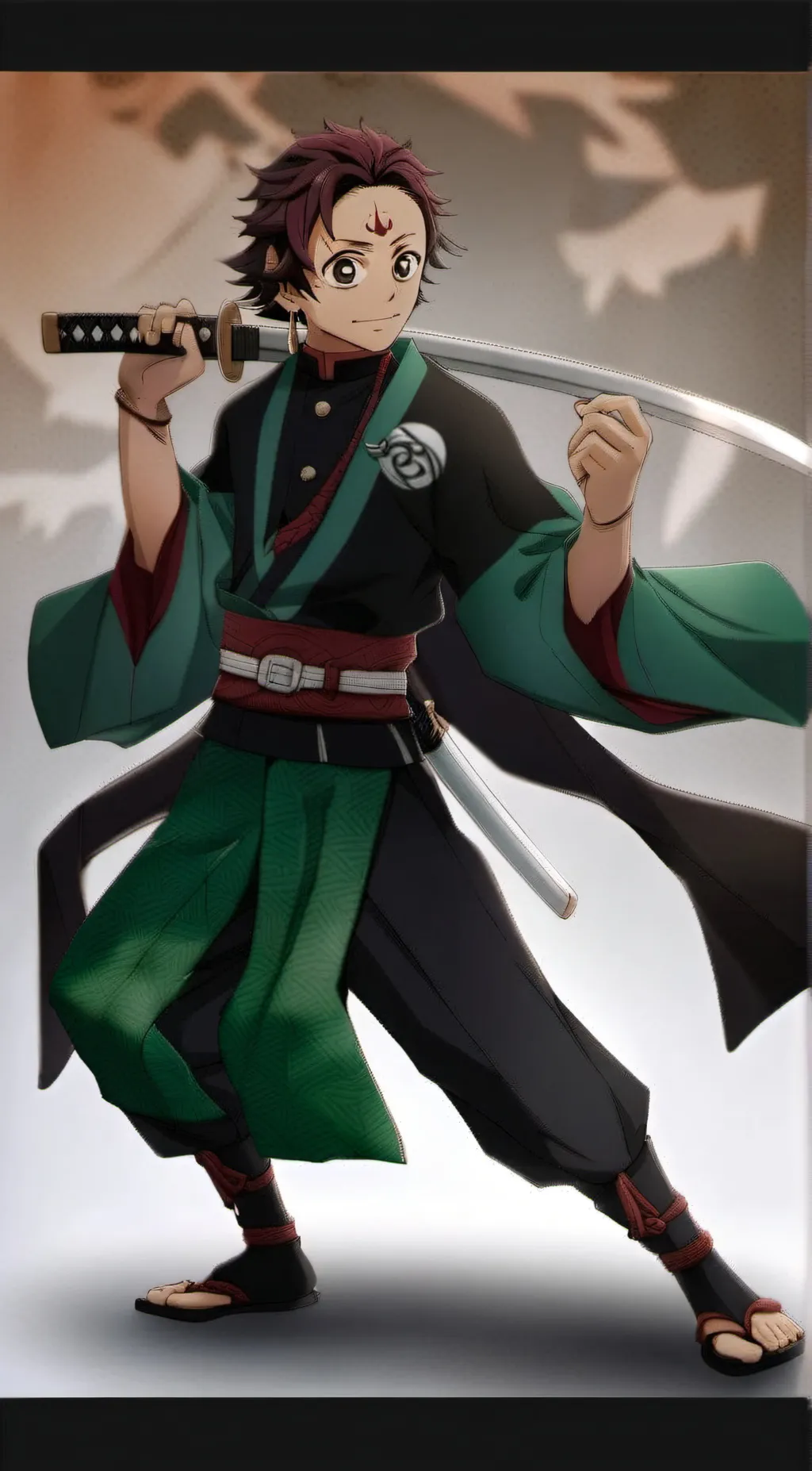 ai character: Tanjiro background