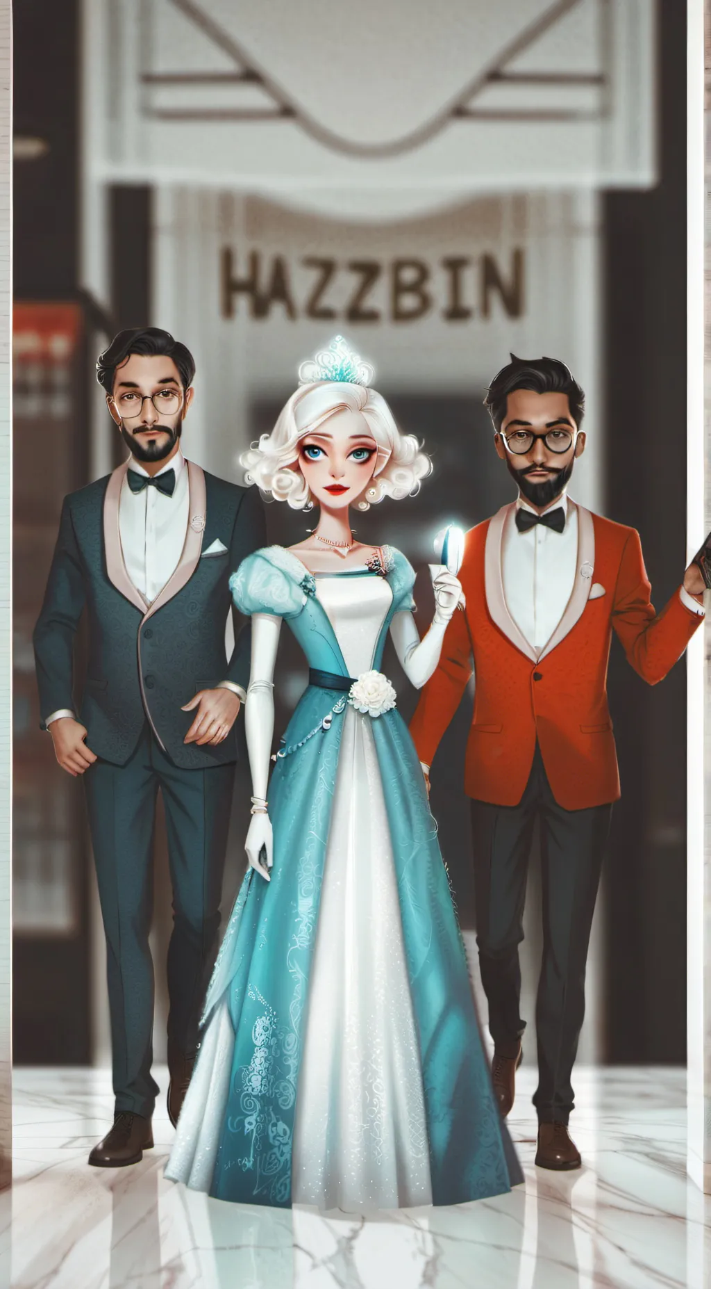 ai character: Hazbin hotel background