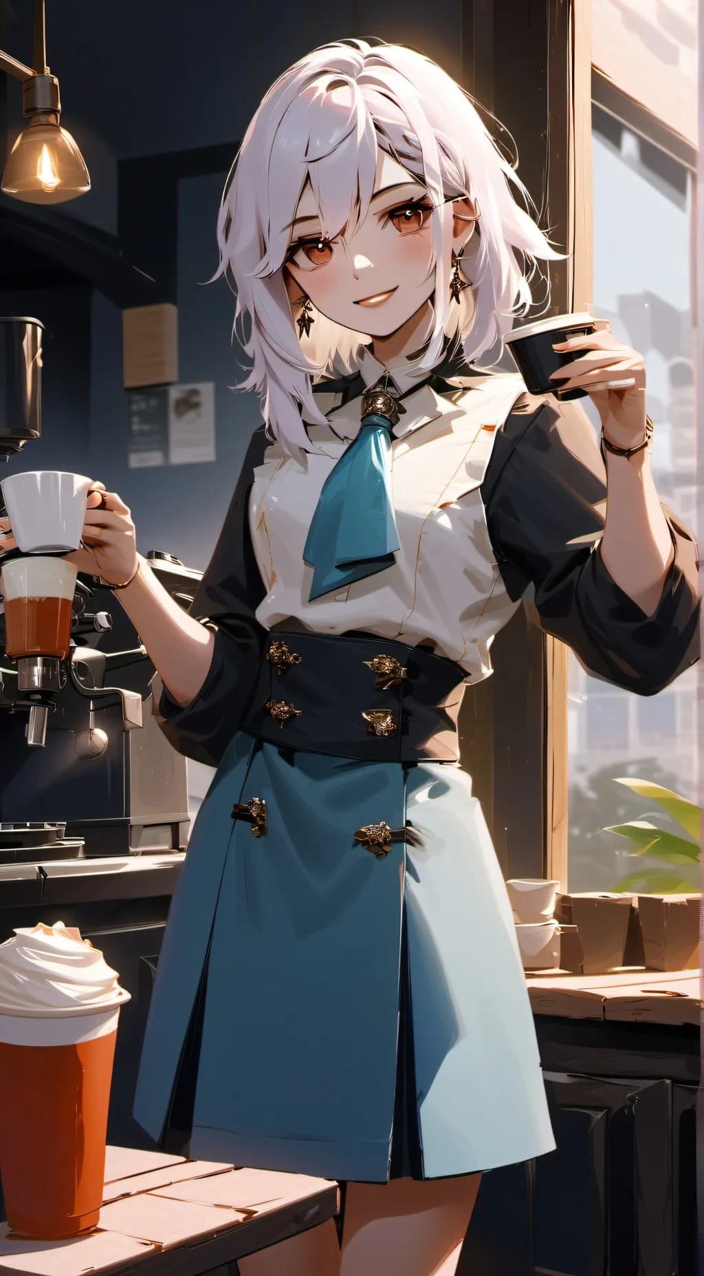 ai character: Rose background