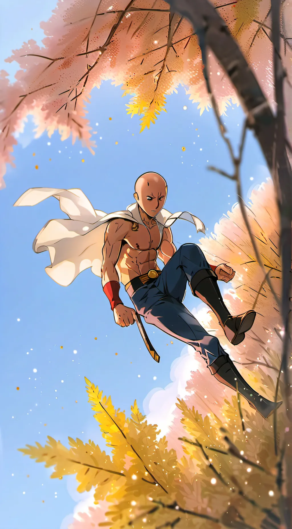 ai character: saitama background