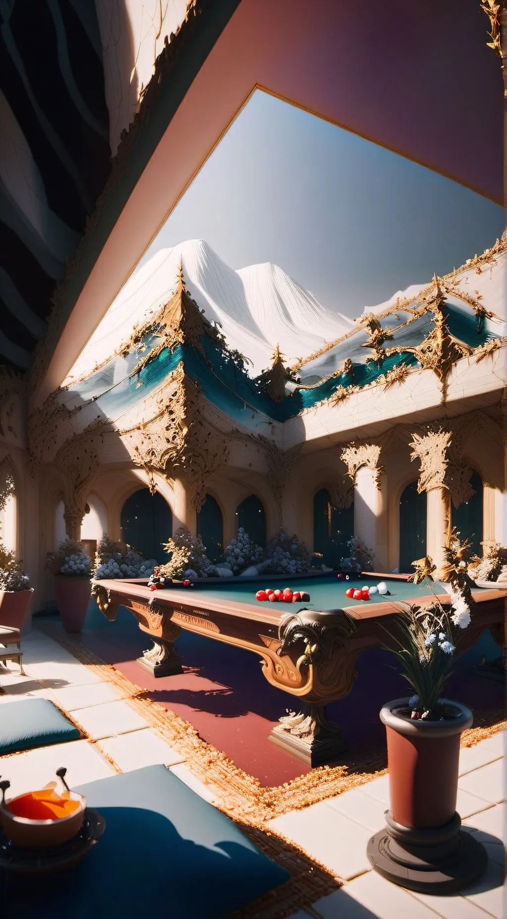 ai character: castle background