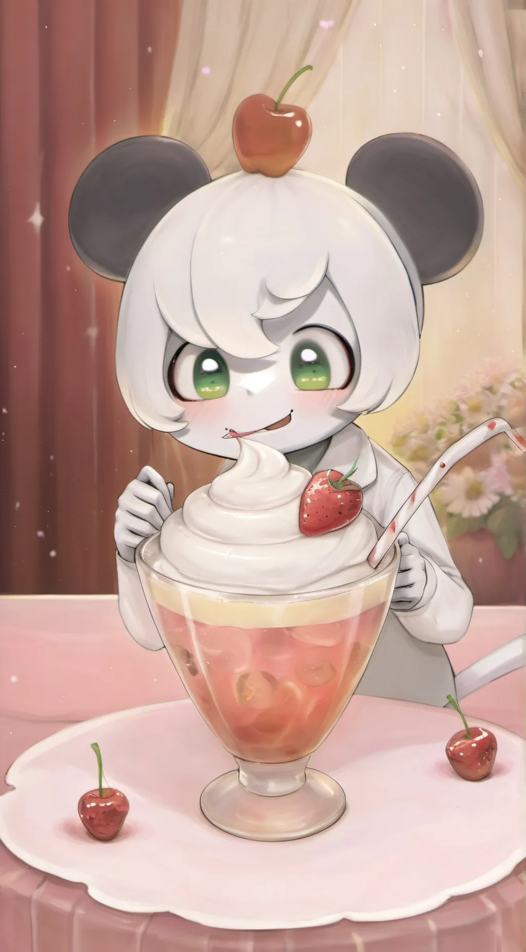 ai character: Cuphead background