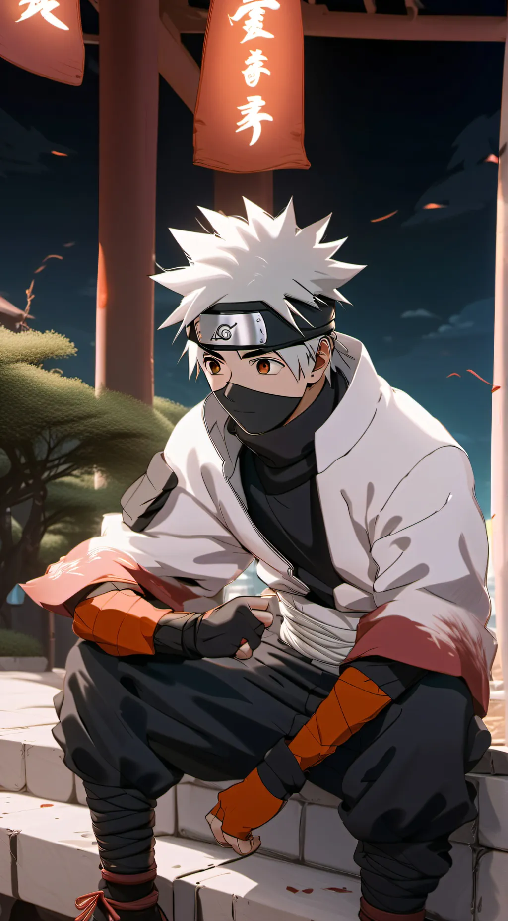 ai character: Kakashi  background