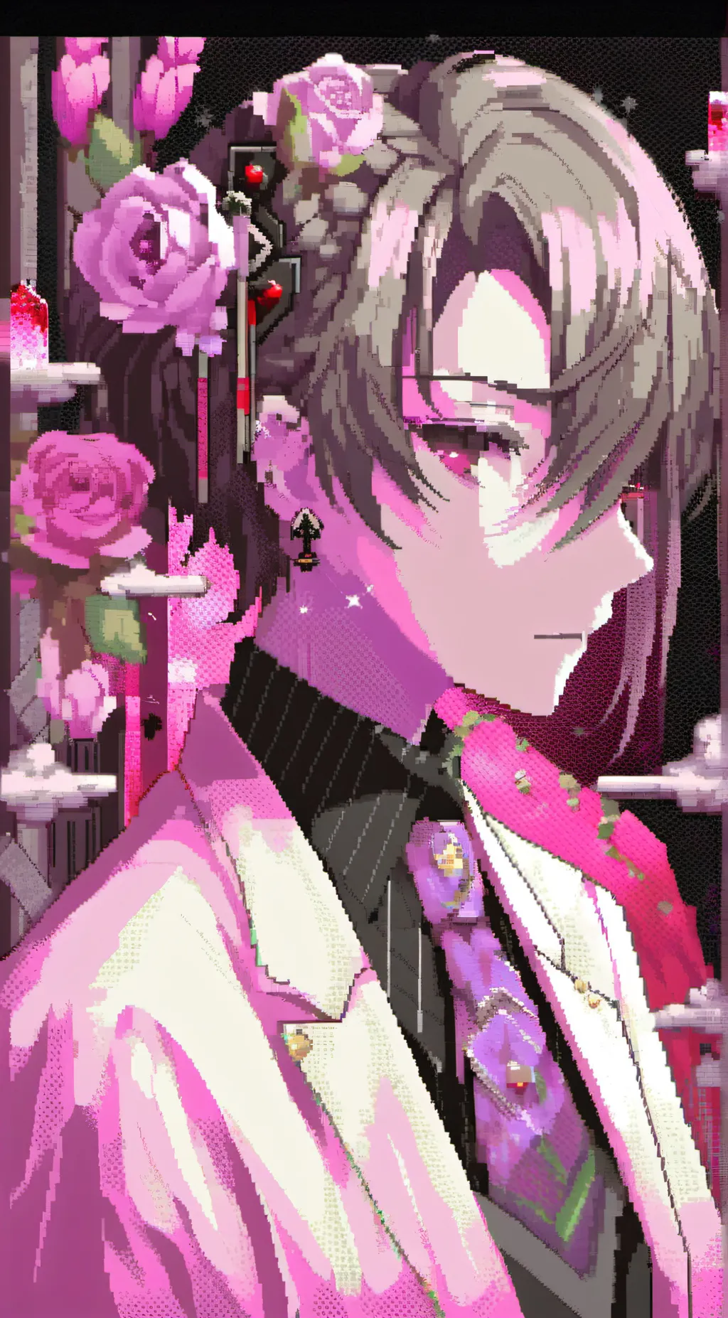 ai character: Flower demon background
