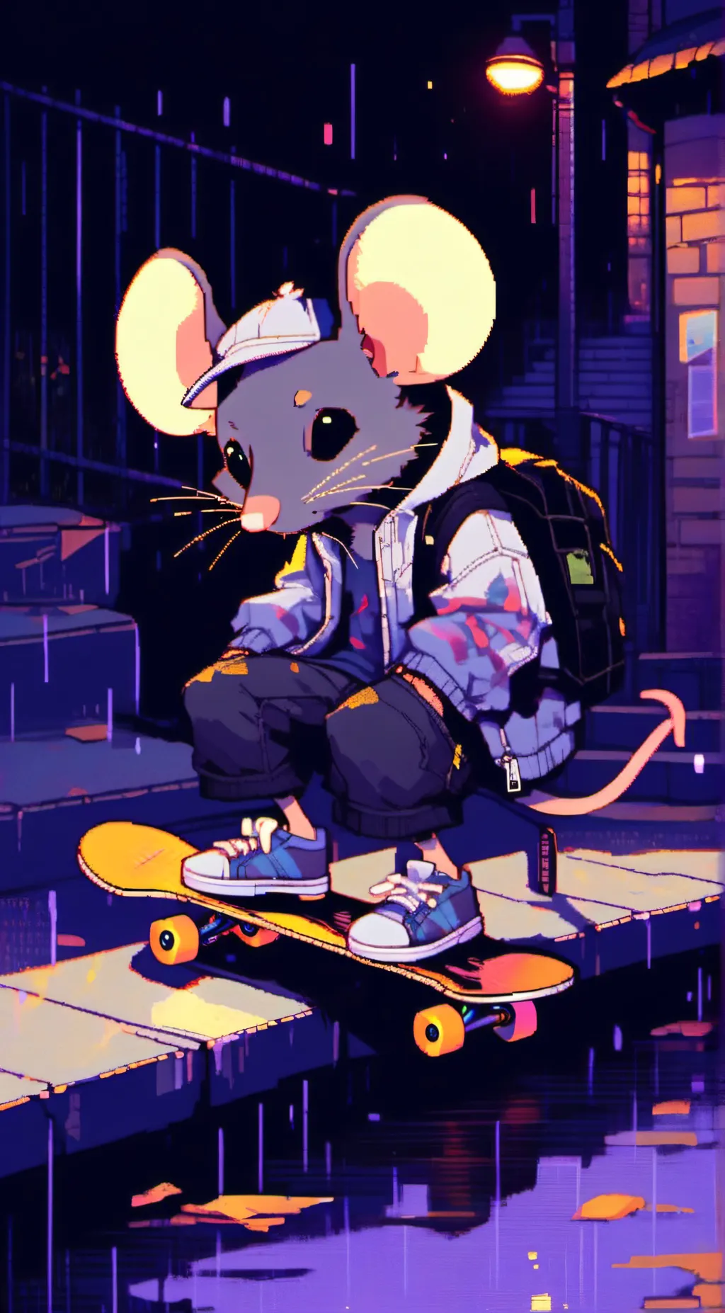 ai character: Boxel background