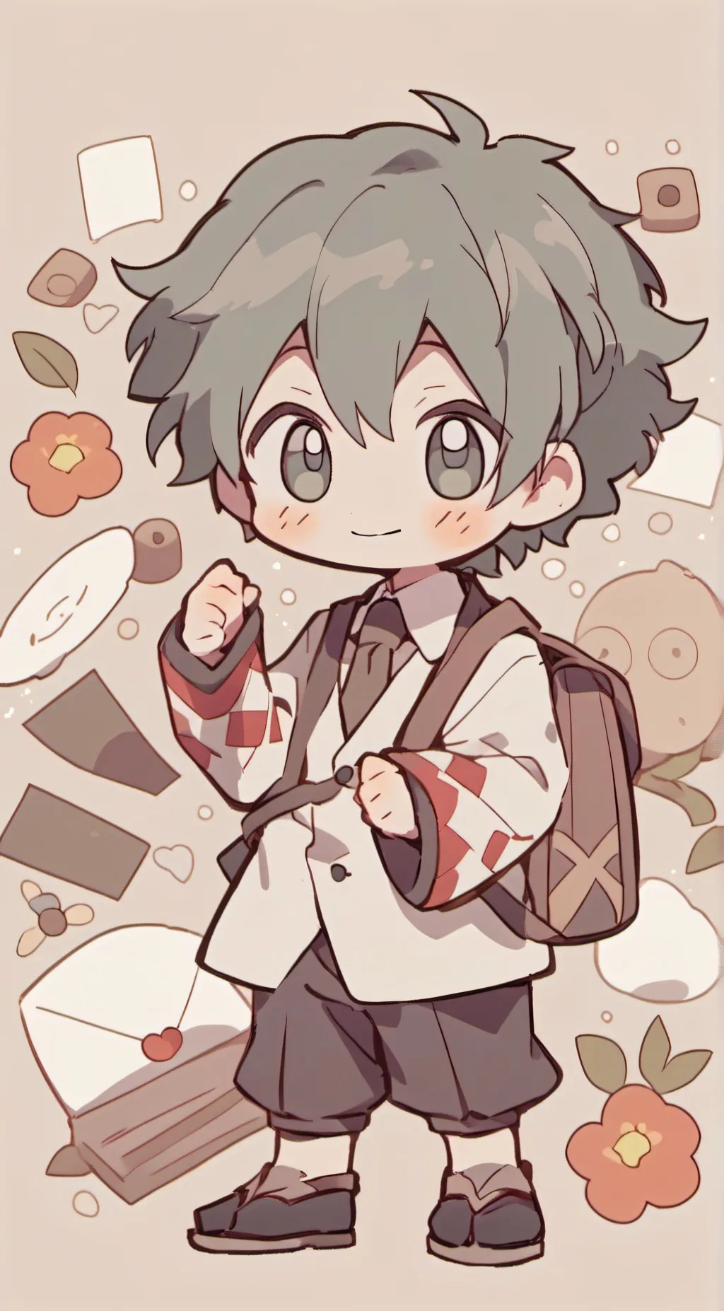 ai character: Hanaku kun  background