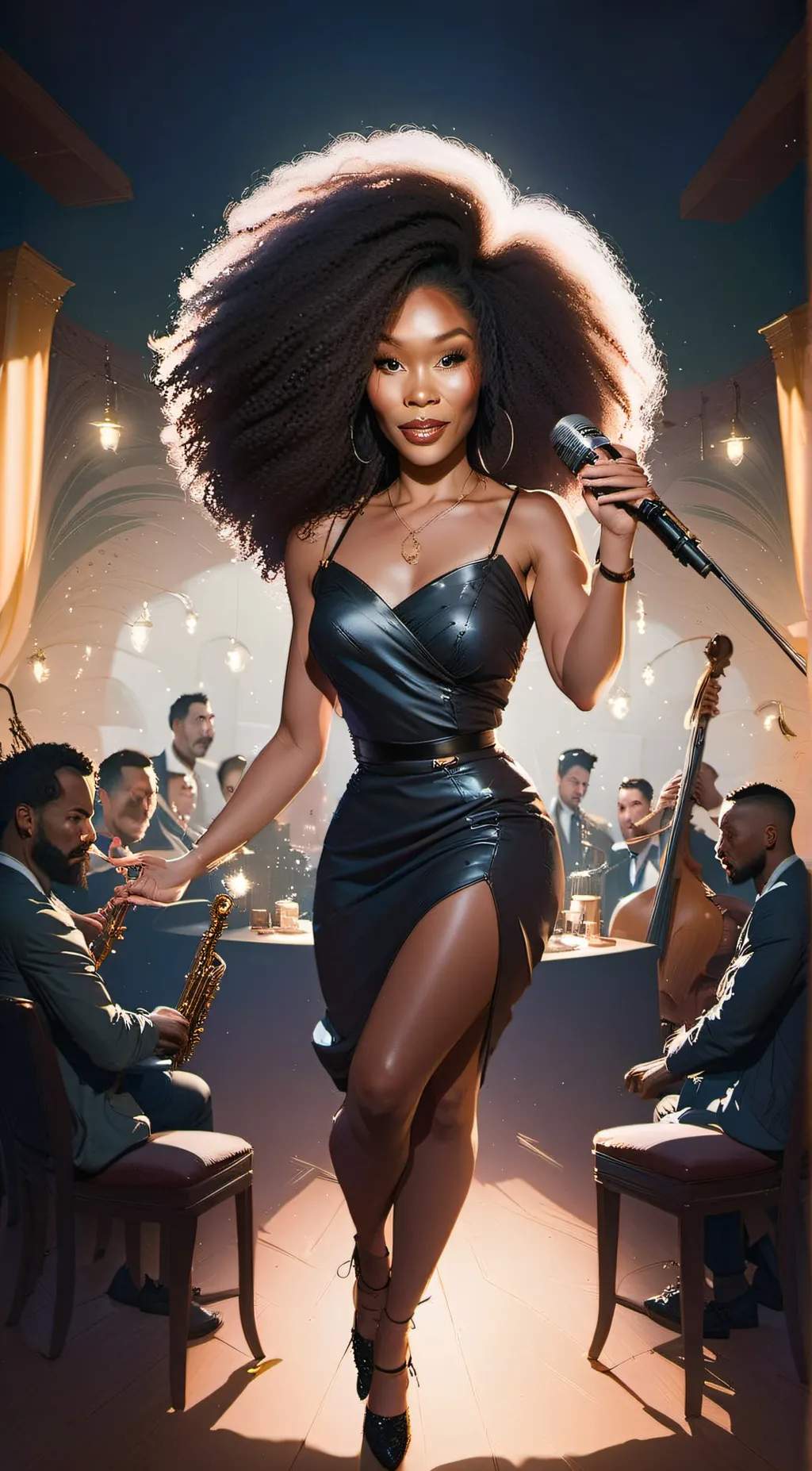 ai character: sza  background