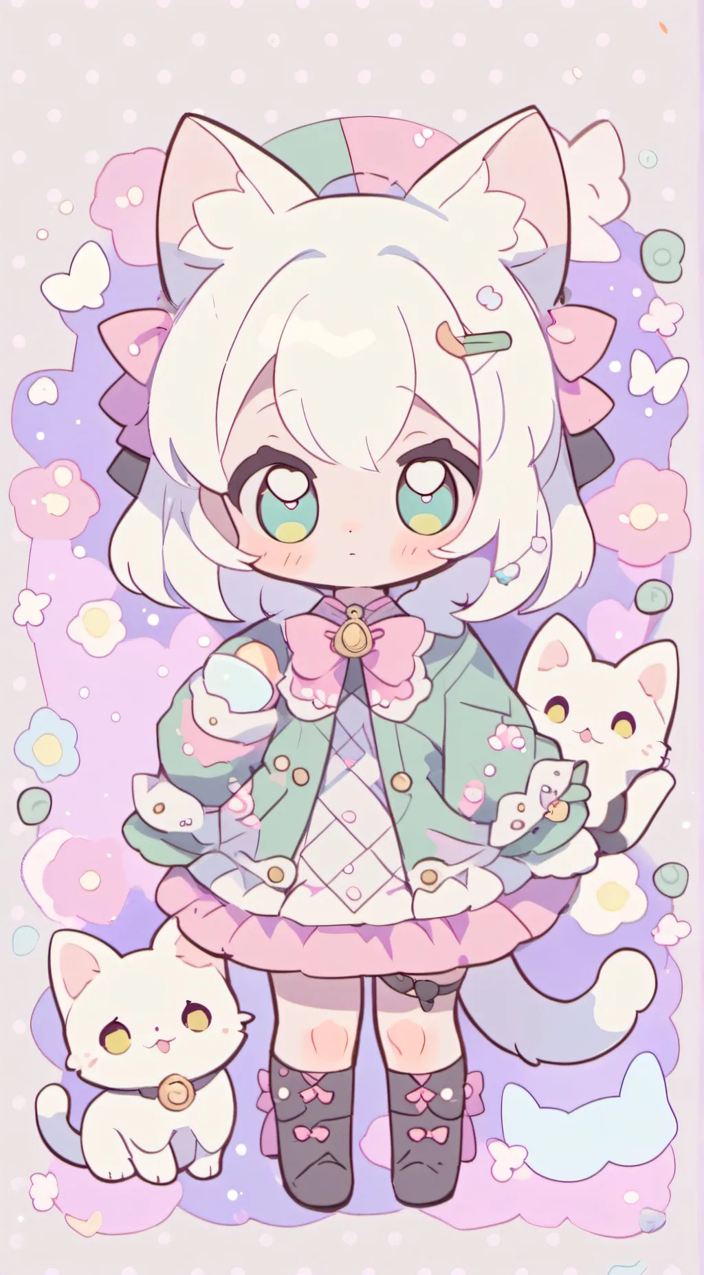 ai character: A random cat background