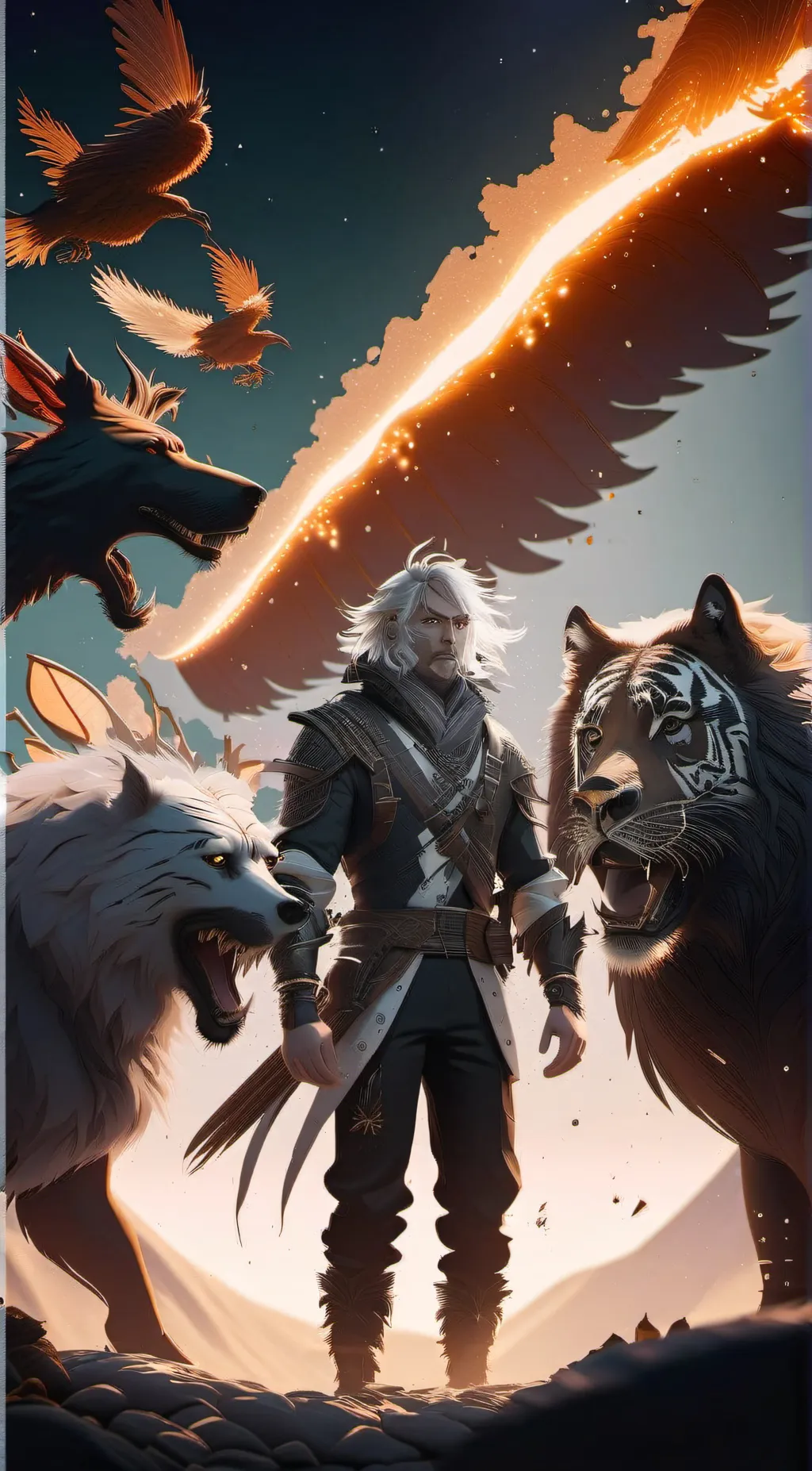 ai character: Leon background