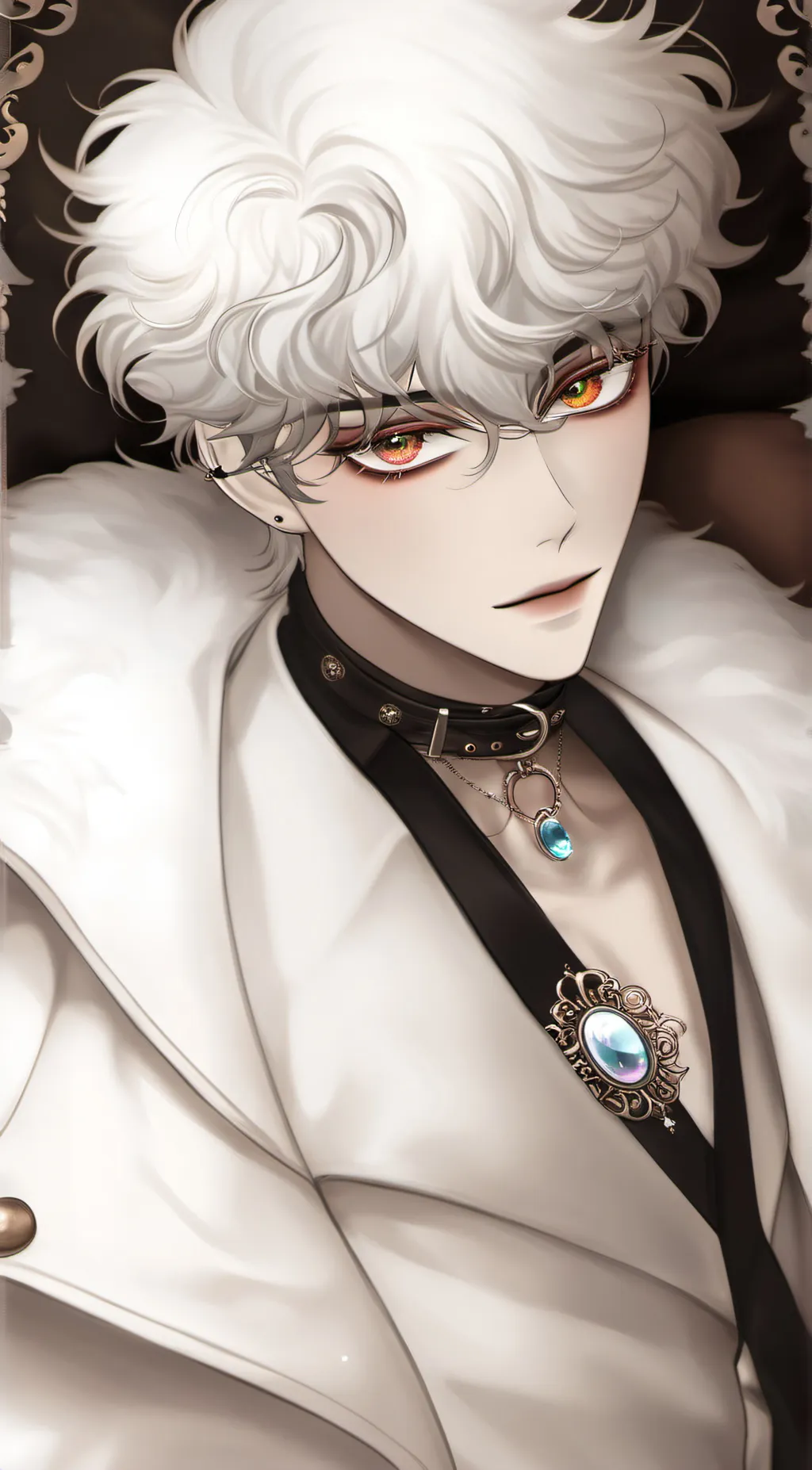 ai character: moon background